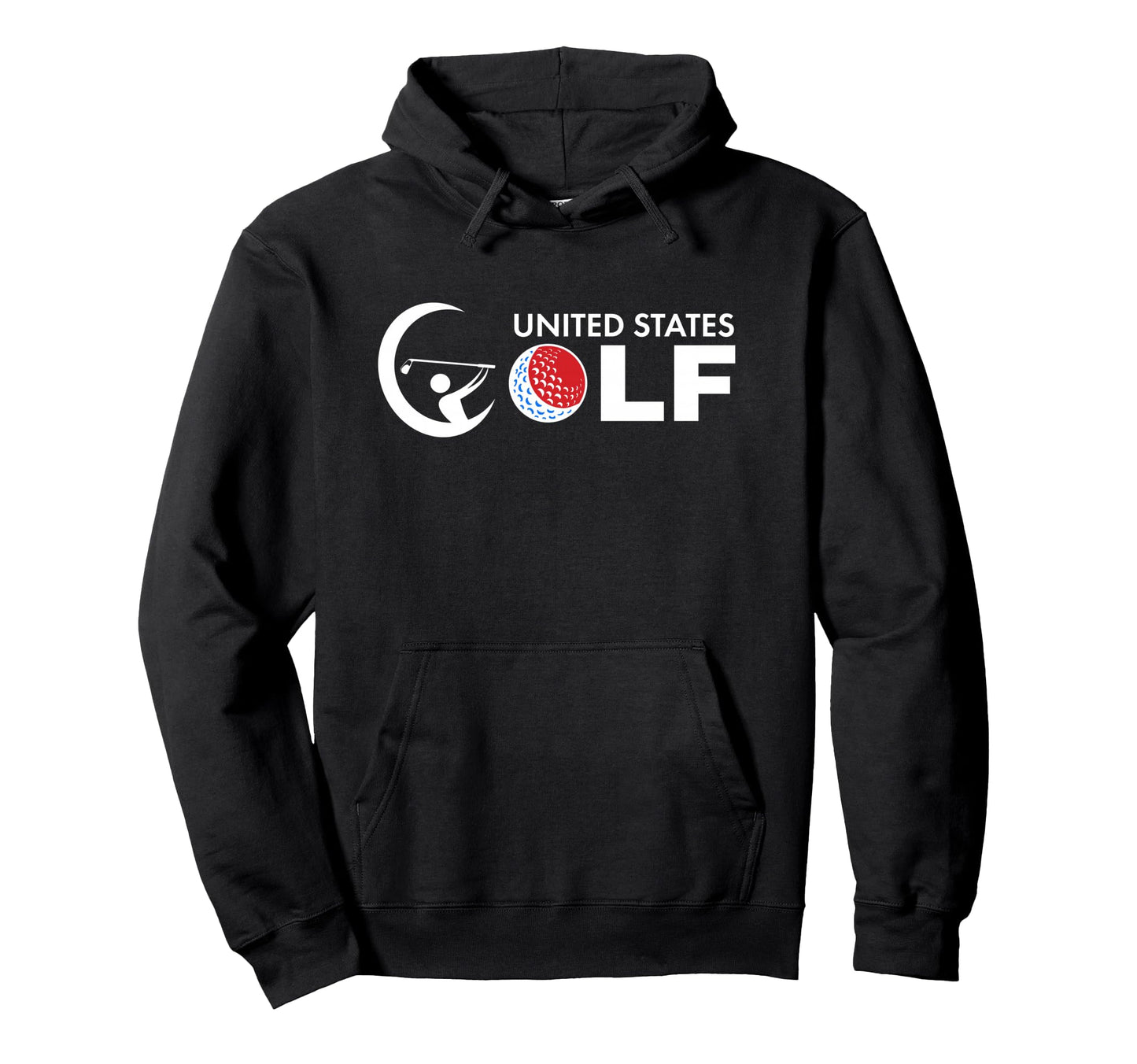 Golf Logo Flag United States Golfer Hoodie - Custom Art Print for Adults - T-Shirt, Sweatshirt, Hoodie