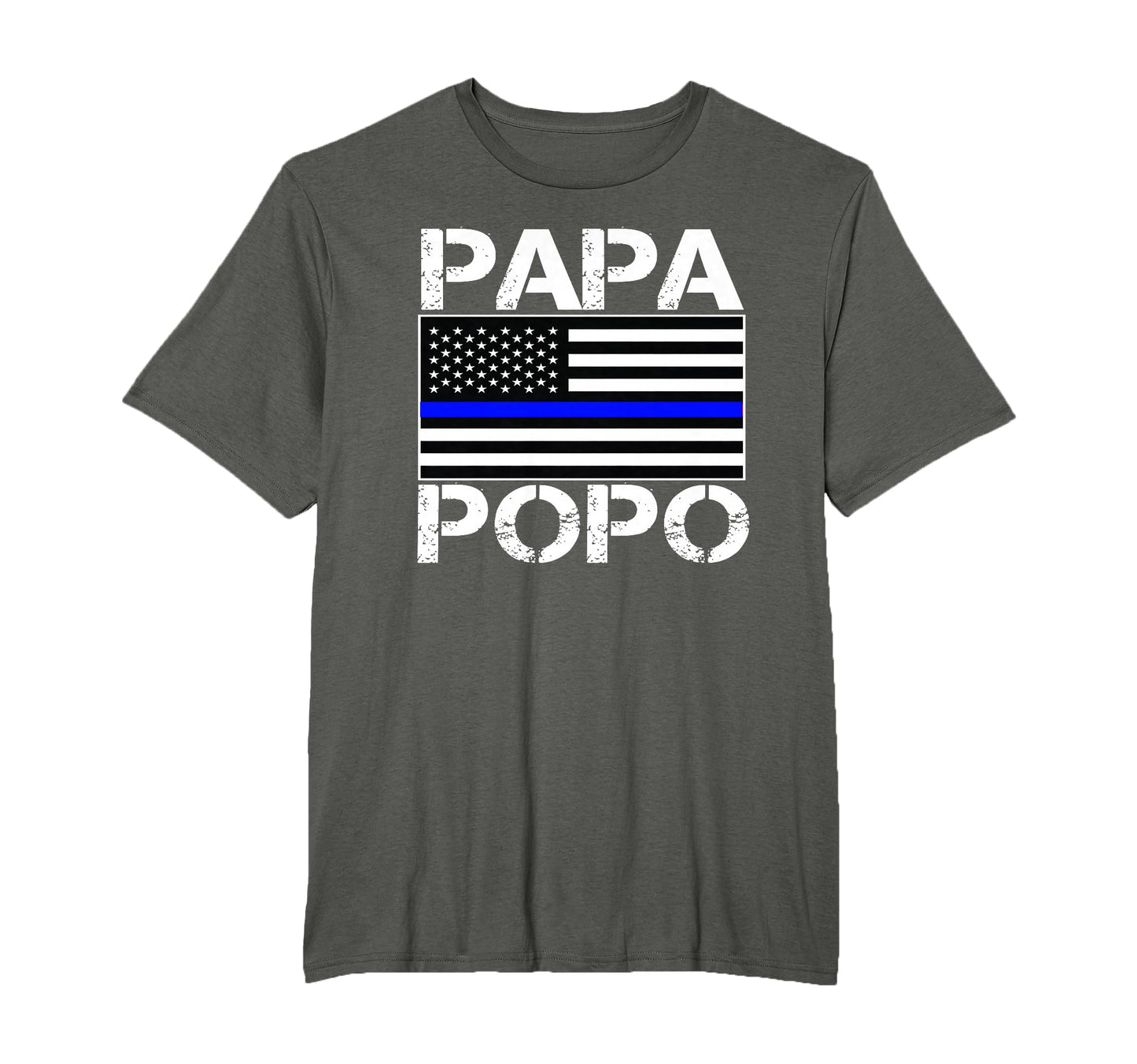 Papa Popo Gifts Law Enforcement T-Shirt - Aesthetic Graphic for Adults - T-Shirt, Sweatshirt, Hoodie