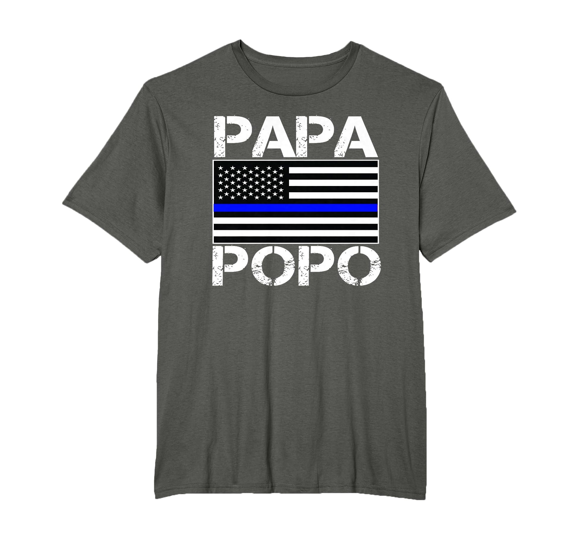 Papa Popo Gifts Law Enforcement T-Shirt - Aesthetic Graphic for Adults - T-Shirt, Sweatshirt, Hoodie