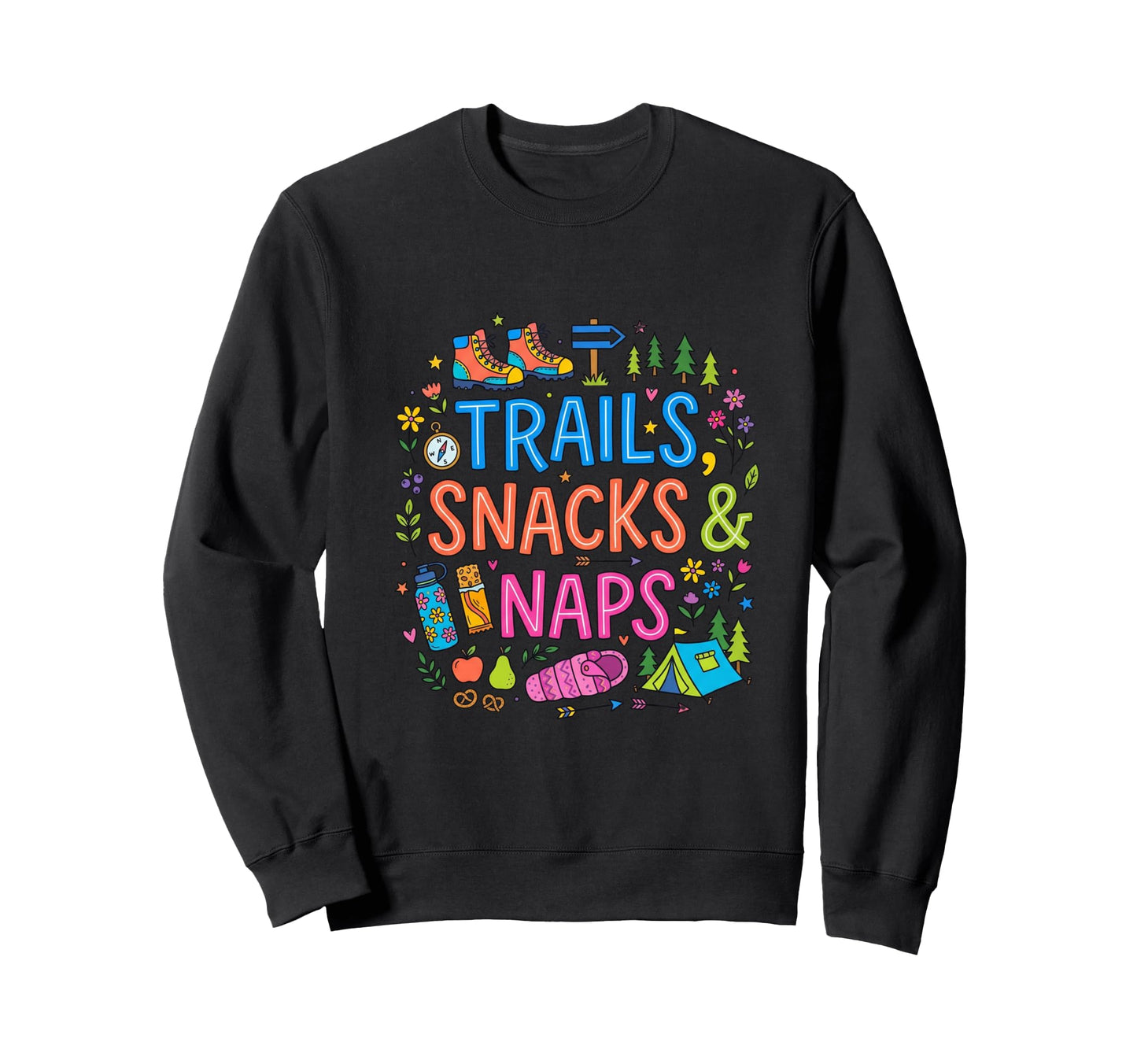 Funny Hiking Outdoor Sweatshirt - Casual Everyday Wear for Adults - T-Shirt, Sweatshirt, Hoodie