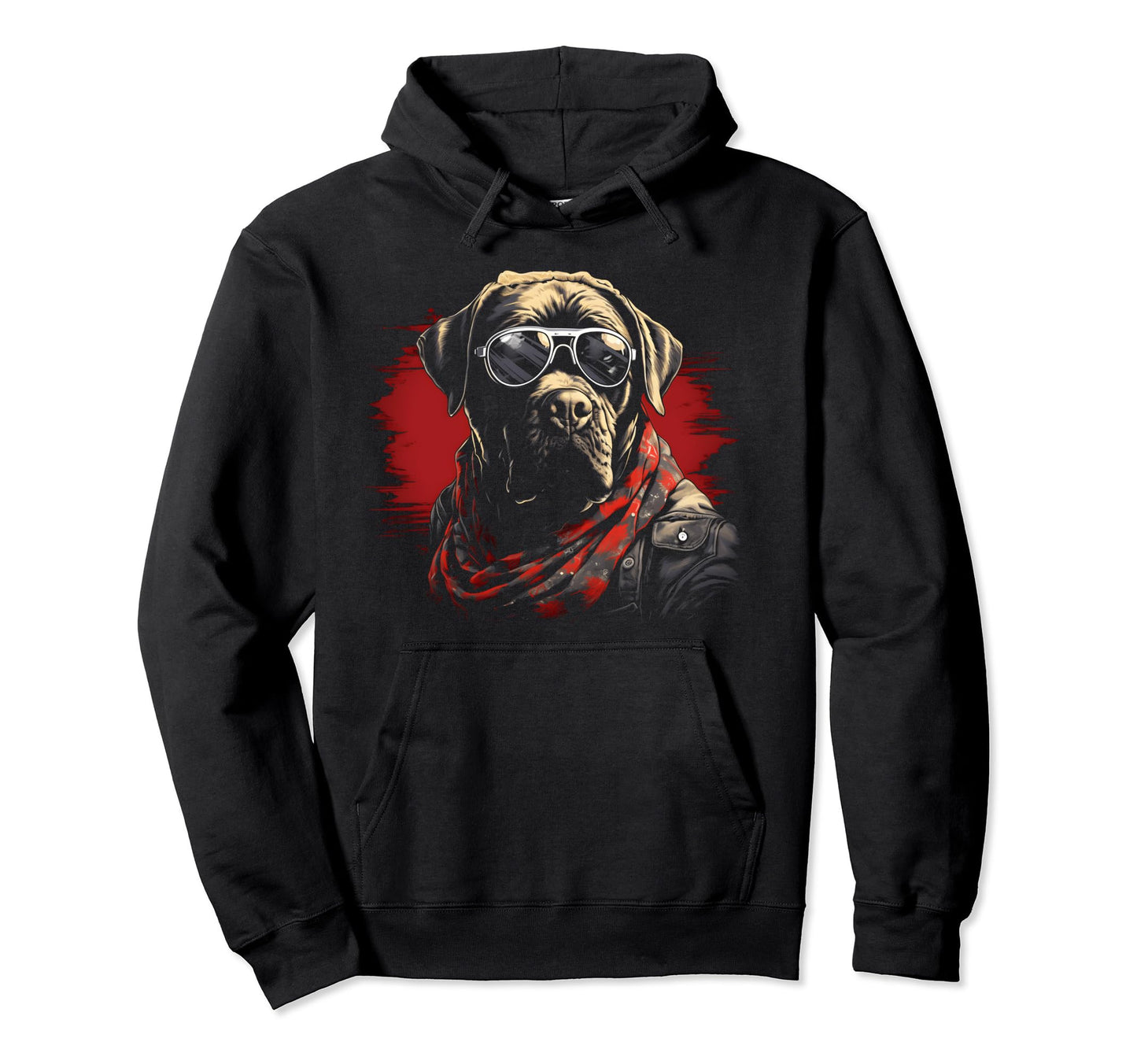 Motorcycle Dad Biker Dog Mastiff Dad Hoodie - Unique Graphic for Adults - T-Shirt, Sweatshirt, Hoodie