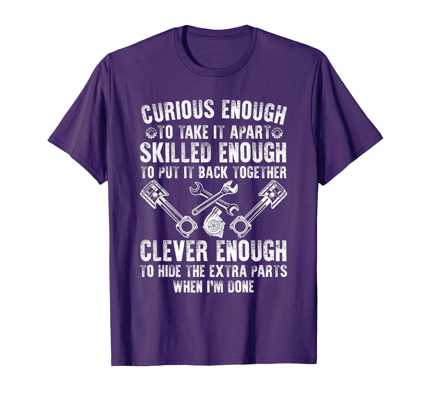 Mechanic Motorcycle Auto Mechanic T-Shirt - Fun Novelty Design for Adults - T-Shirt, Sweatshirt, Hoodie