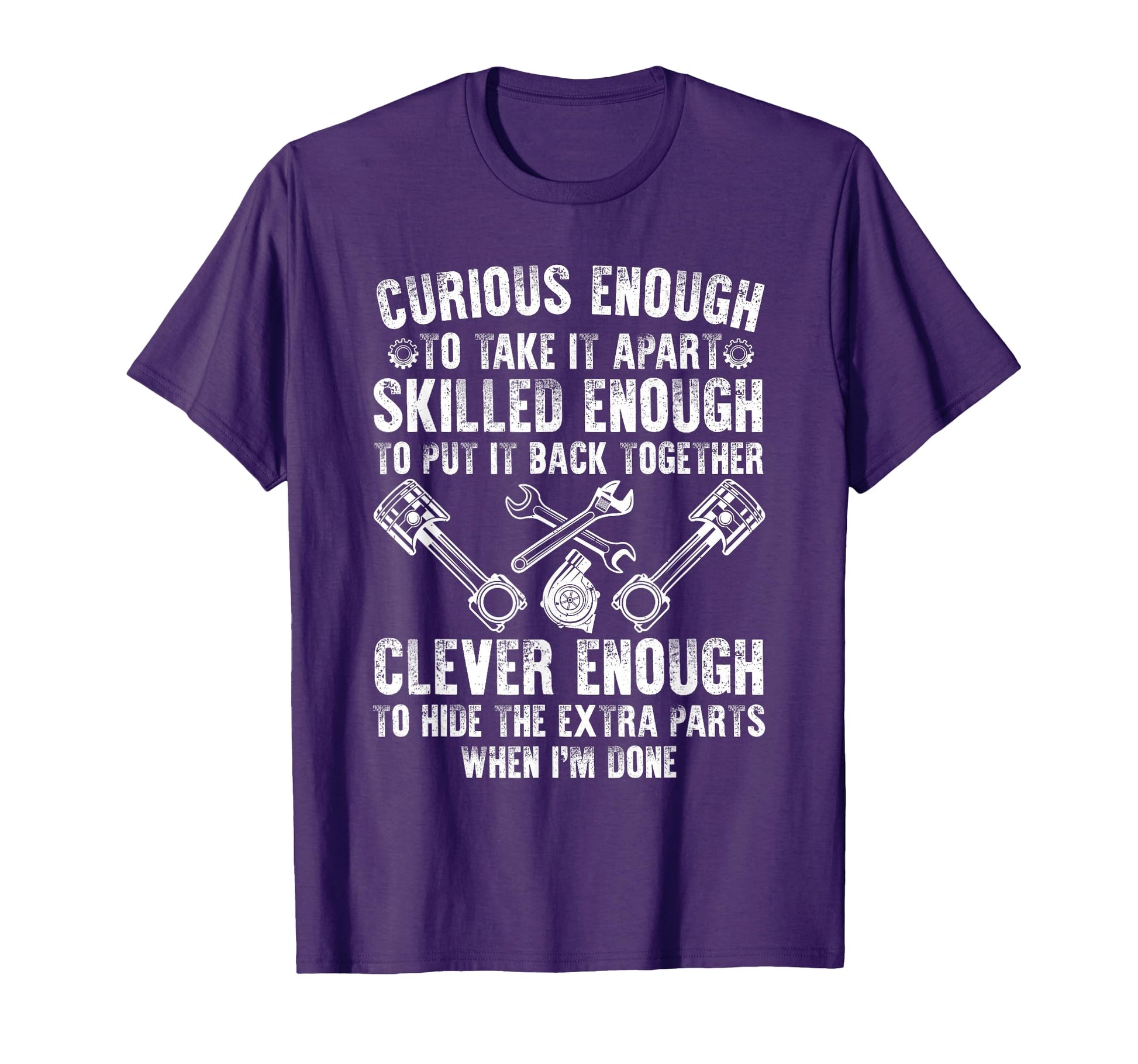 Mechanic Motorcycle Auto Mechanic T-Shirt - Fun Novelty Design for Adults - T-Shirt, Sweatshirt, Hoodie