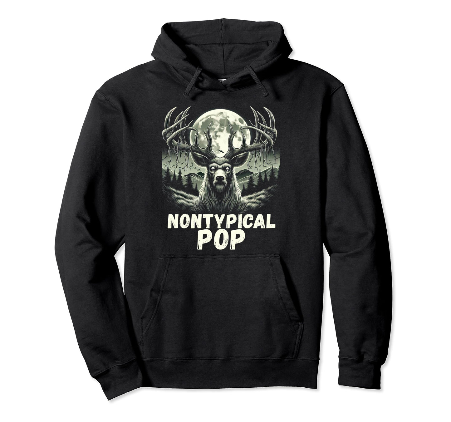 Fathers Day Mens Mule Deer Hunting Hoodie - Minimalist Print for Adults - T-Shirt, Sweatshirt, Hoodie