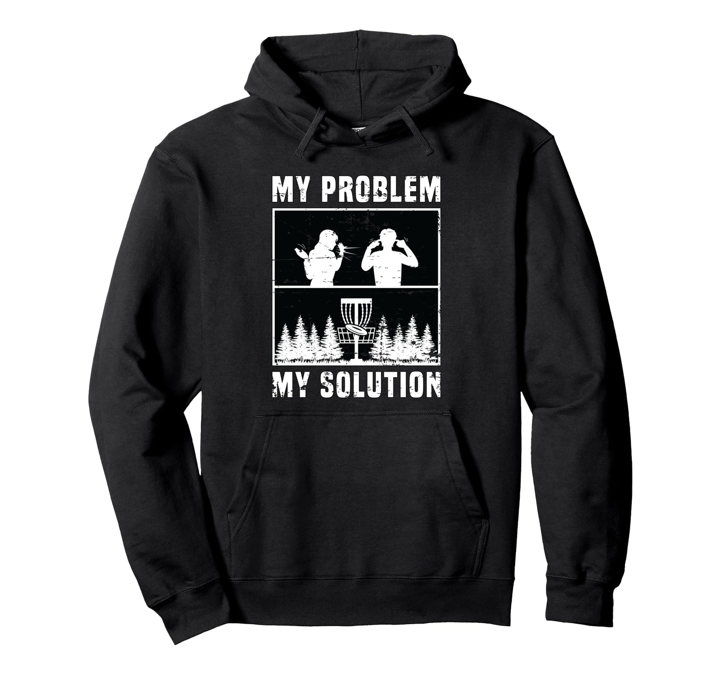 My Problem My Pictogram Dad Mom Disc Golfer Hoodie - Trendy Graphic Unisex - T-Shirt, Sweatshirt, Hoodie