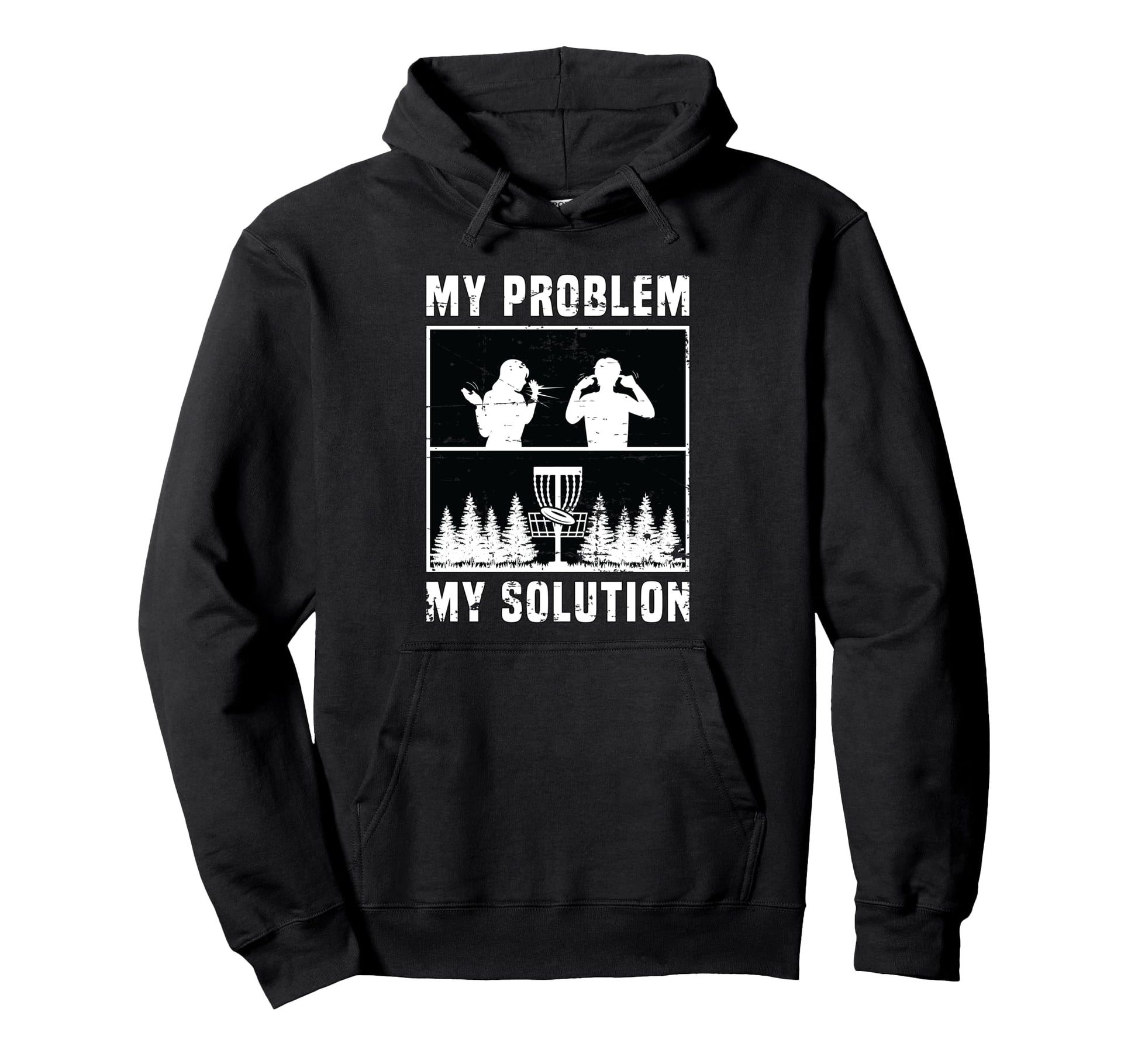 My Problem My Pictogram Dad Mom Disc Golfer Hoodie - Trendy Graphic Unisex - T-Shirt, Sweatshirt, Hoodie