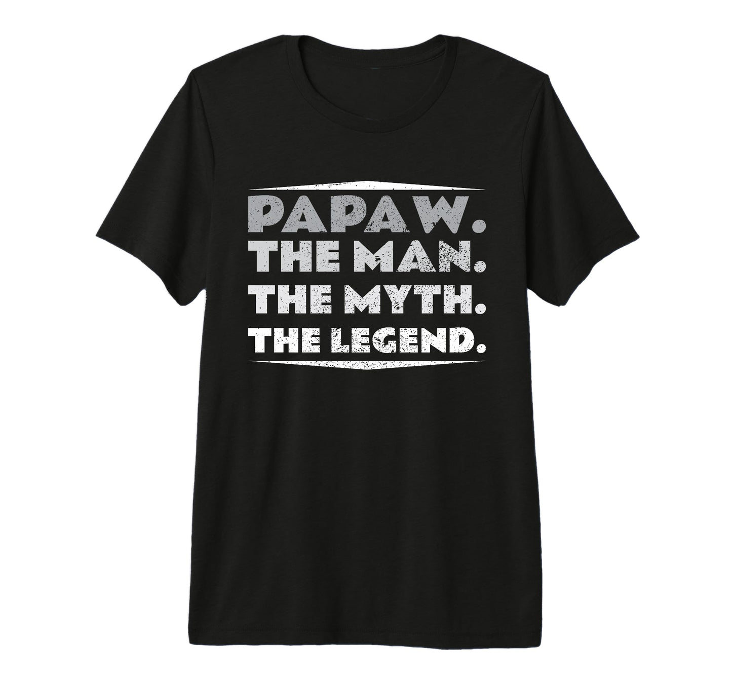 Mens Papaw Myth Legend Dad Grandpa Tri T-Shirt - Unique Graphic for Adults - T-Shirt, Sweatshirt, Hoodie
