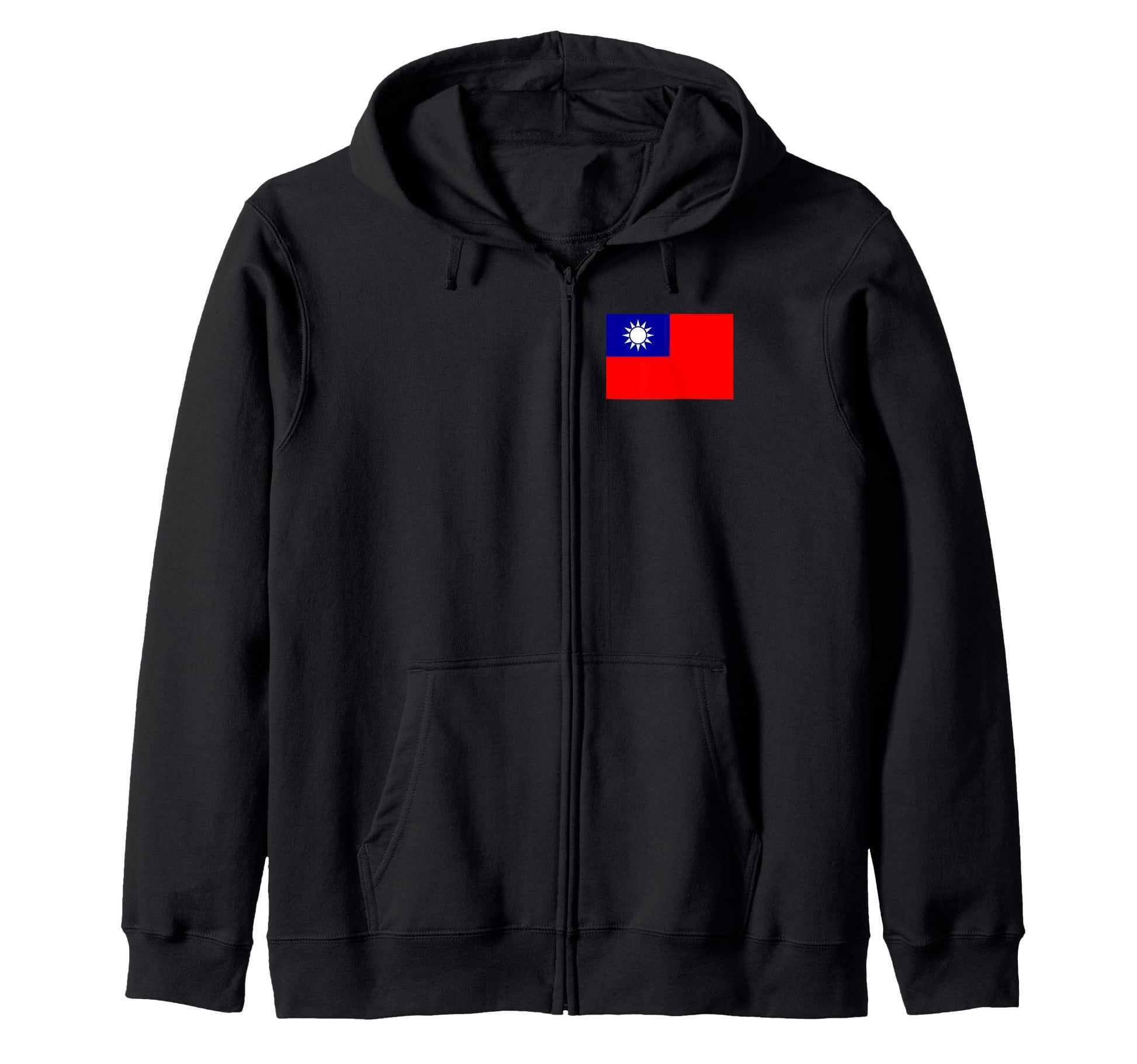 Country Flags Simple Taiwan Hoodie - Graphic Print Men Women - T-Shirt, Sweatshirt, Hoodie