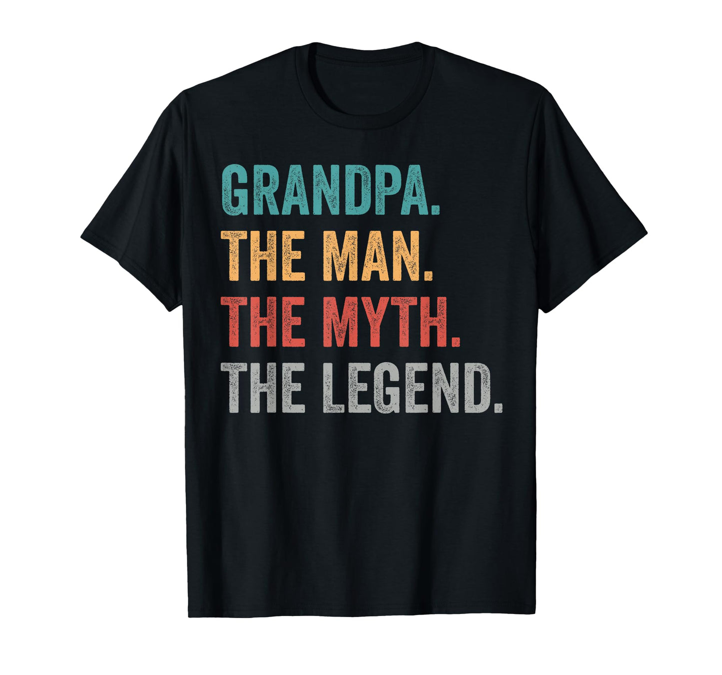 Grandpa Myth Legend Fathers Day Funny T-Shirt - Aesthetic Graphic Unisex - T-Shirt, Sweatshirt, Hoodie