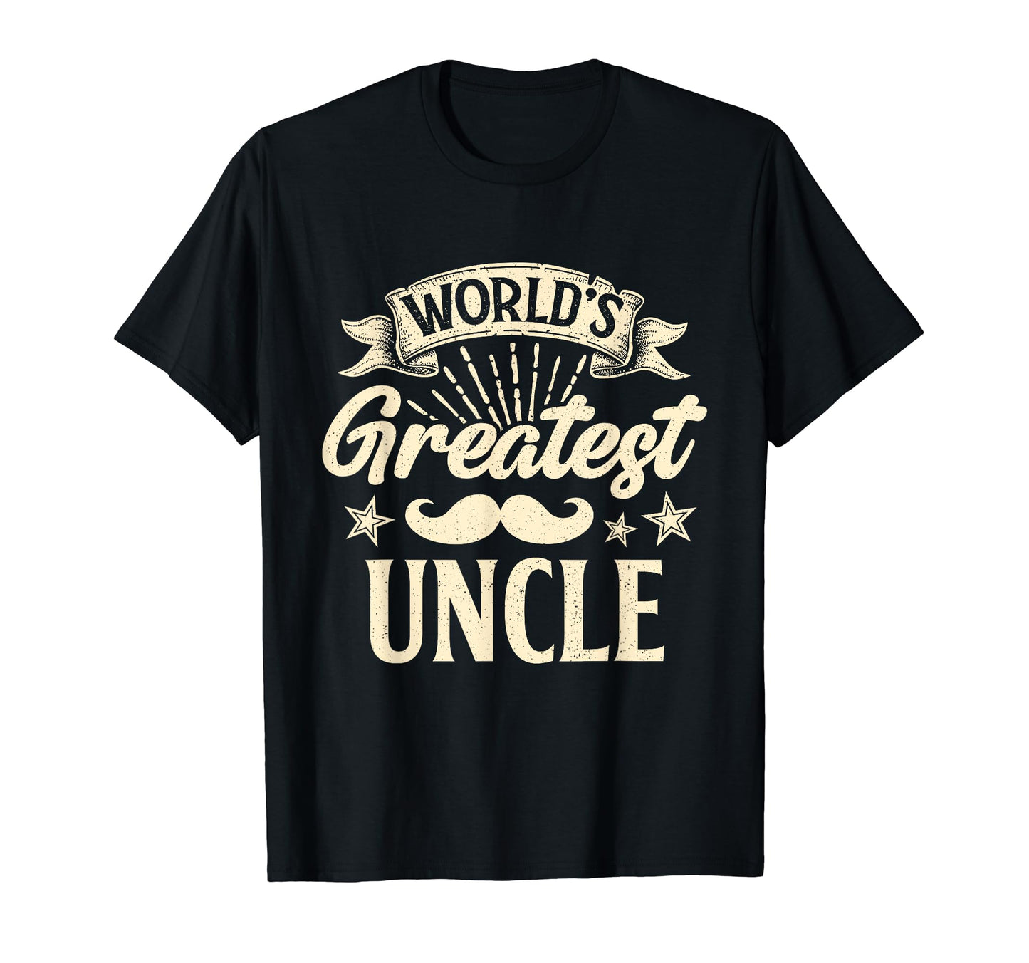 Worlds Greatest Uncle Happy Fathers T-Shirt - Custom Art Print for Adults - T-Shirt, Sweatshirt, Hoodie