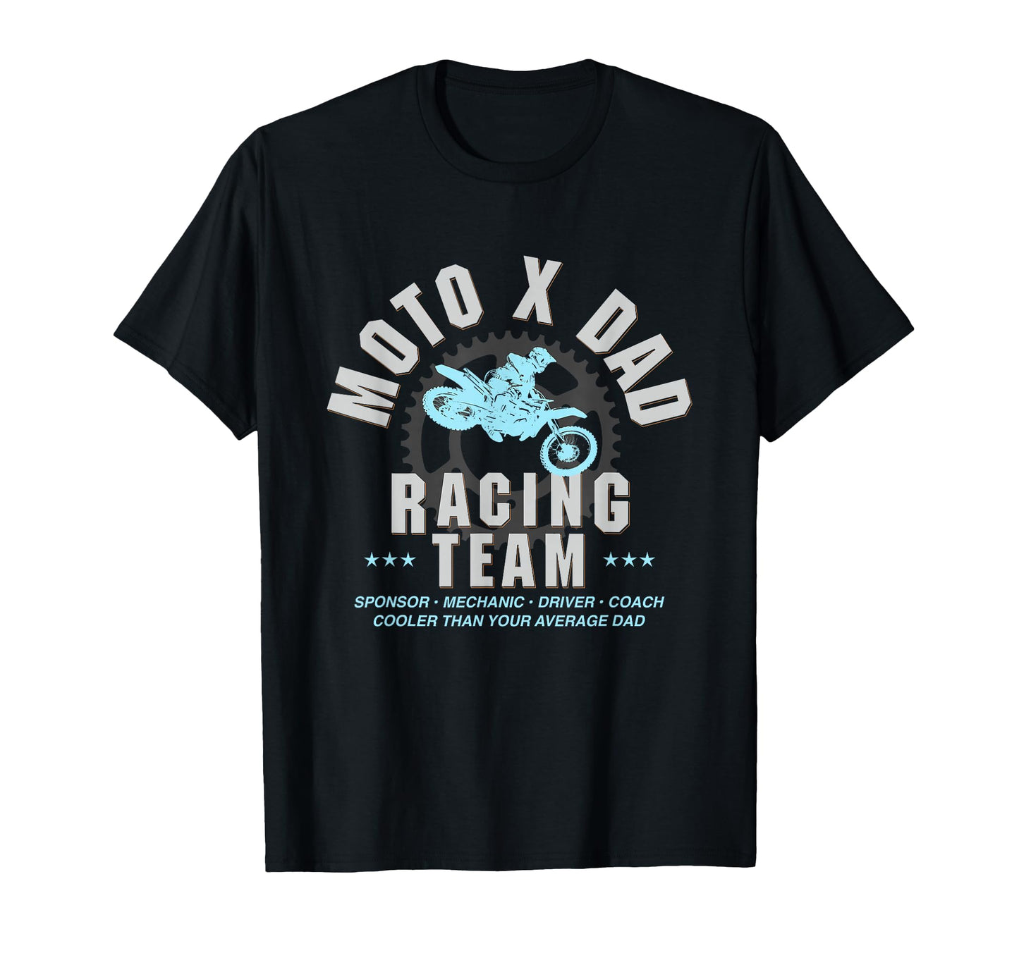 Moto Dad Dirt Bike Mx Racing Birthday T-Shirt - Minimalist Print Men Women - T-Shirt, Sweatshirt, Hoodie