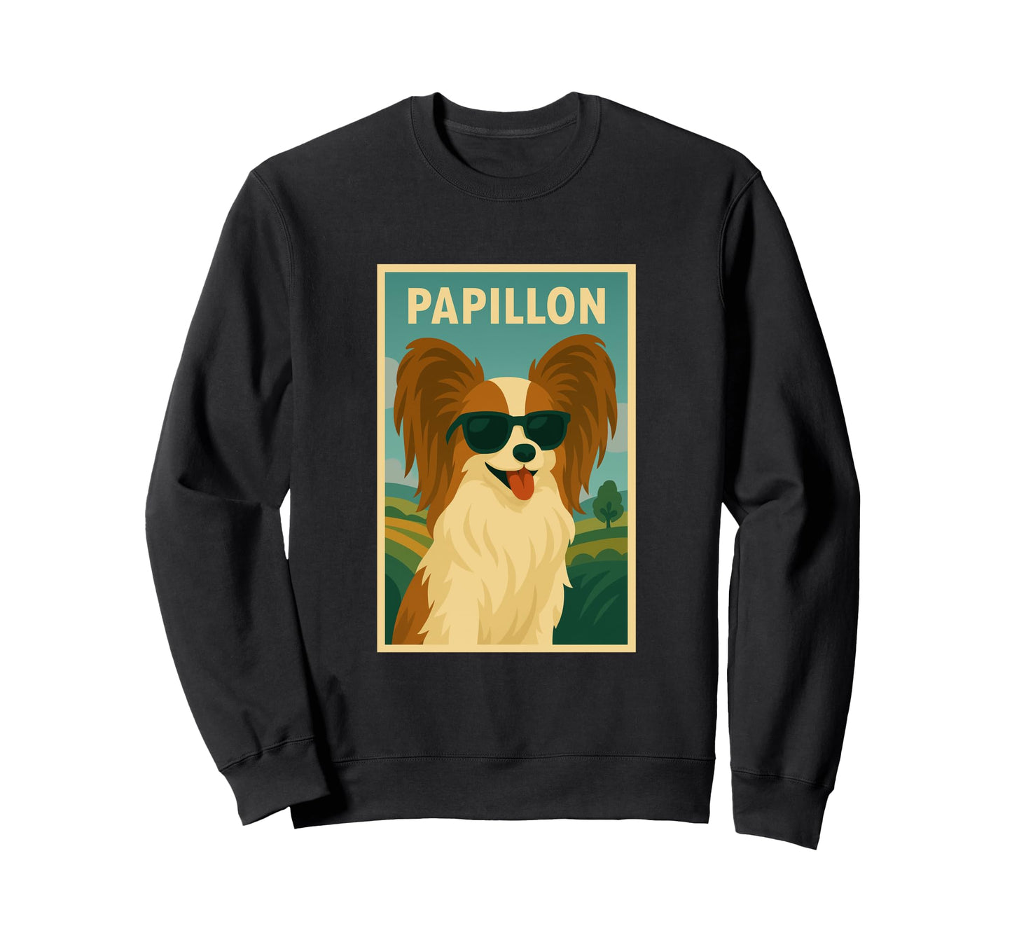 Papillon Art Minimalist Pop Art Sweatshirt - Trendy Graphic for Adults - T-Shirt, Sweatshirt, Hoodie