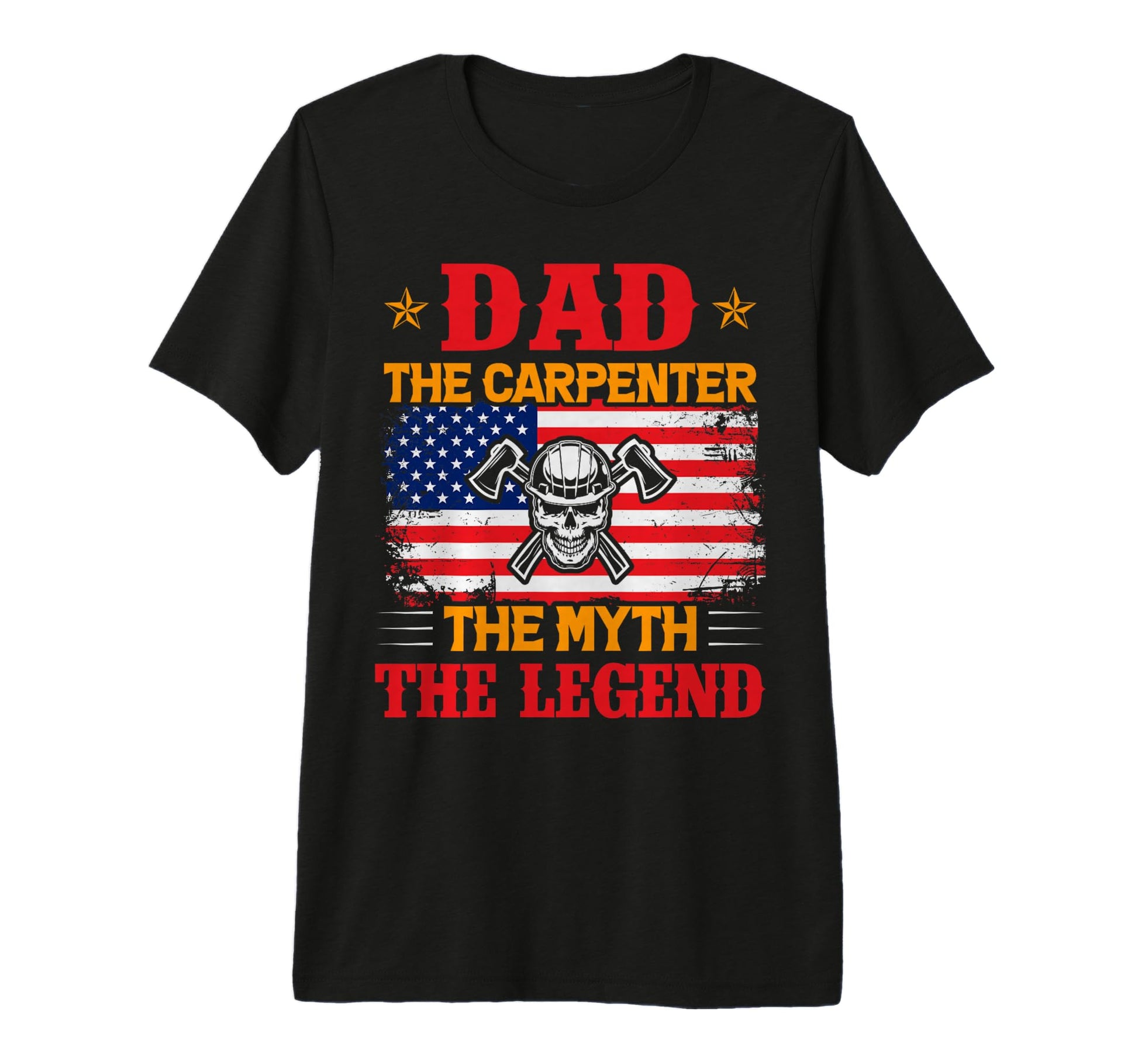 Dad Carpenter Myth Legend Tri Blend T-Shirt - Minimalist Print Unisex - T-Shirt, Sweatshirt, Hoodie