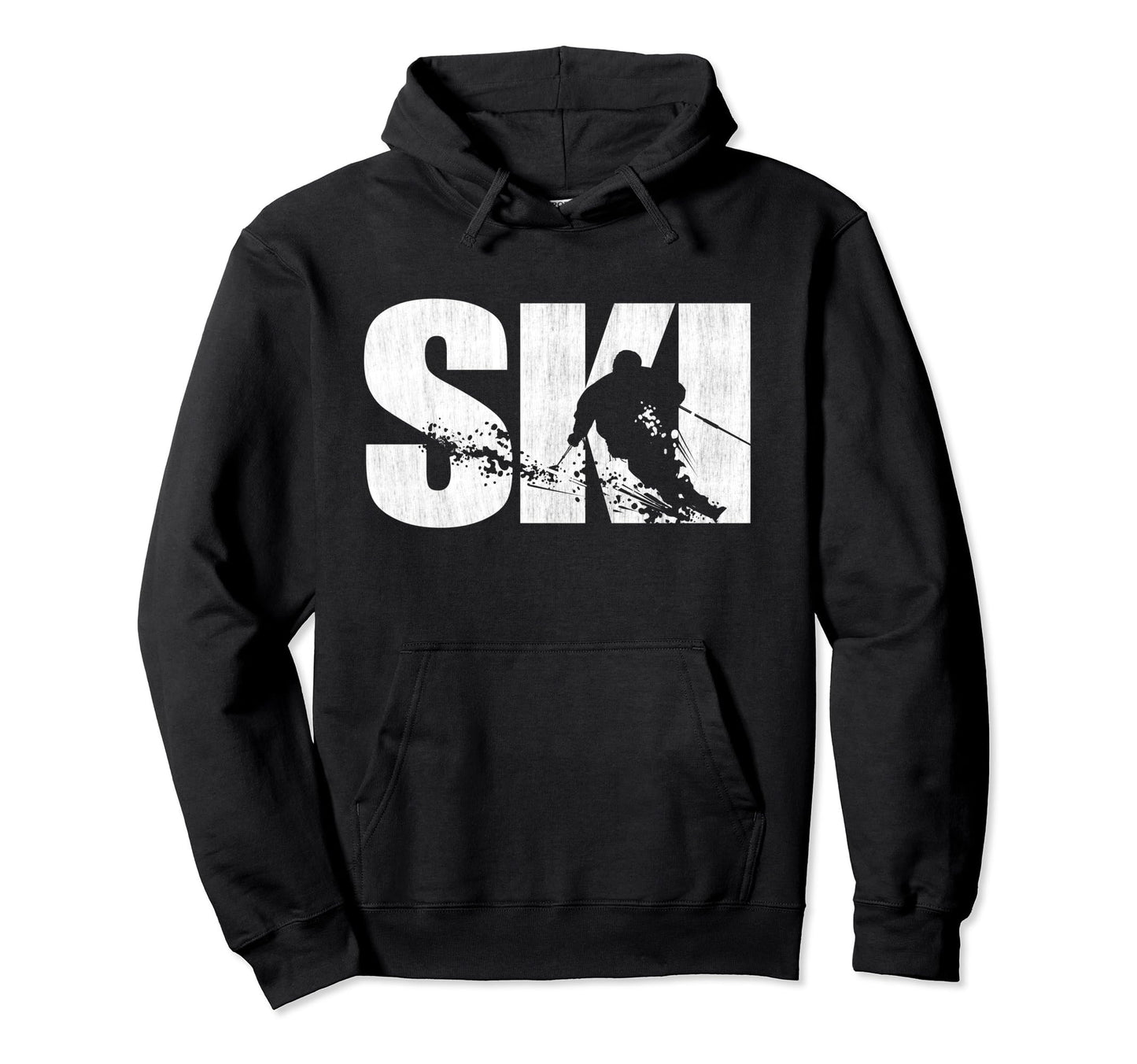 Funny Winter Skiing Snow Ski Skiers Hoodie - Trendy Graphic for Adults - T-Shirt, Sweatshirt, Hoodie