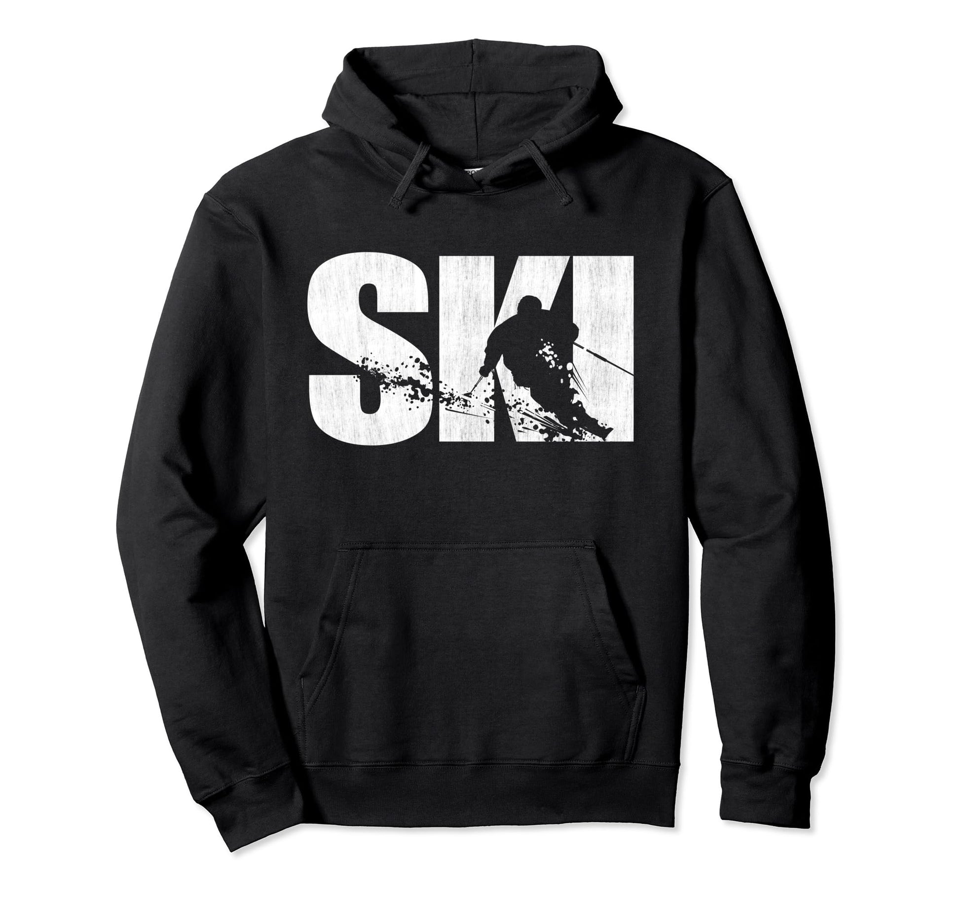 Funny Winter Skiing Snow Ski Skiers Hoodie - Trendy Graphic for Adults - T-Shirt, Sweatshirt, Hoodie
