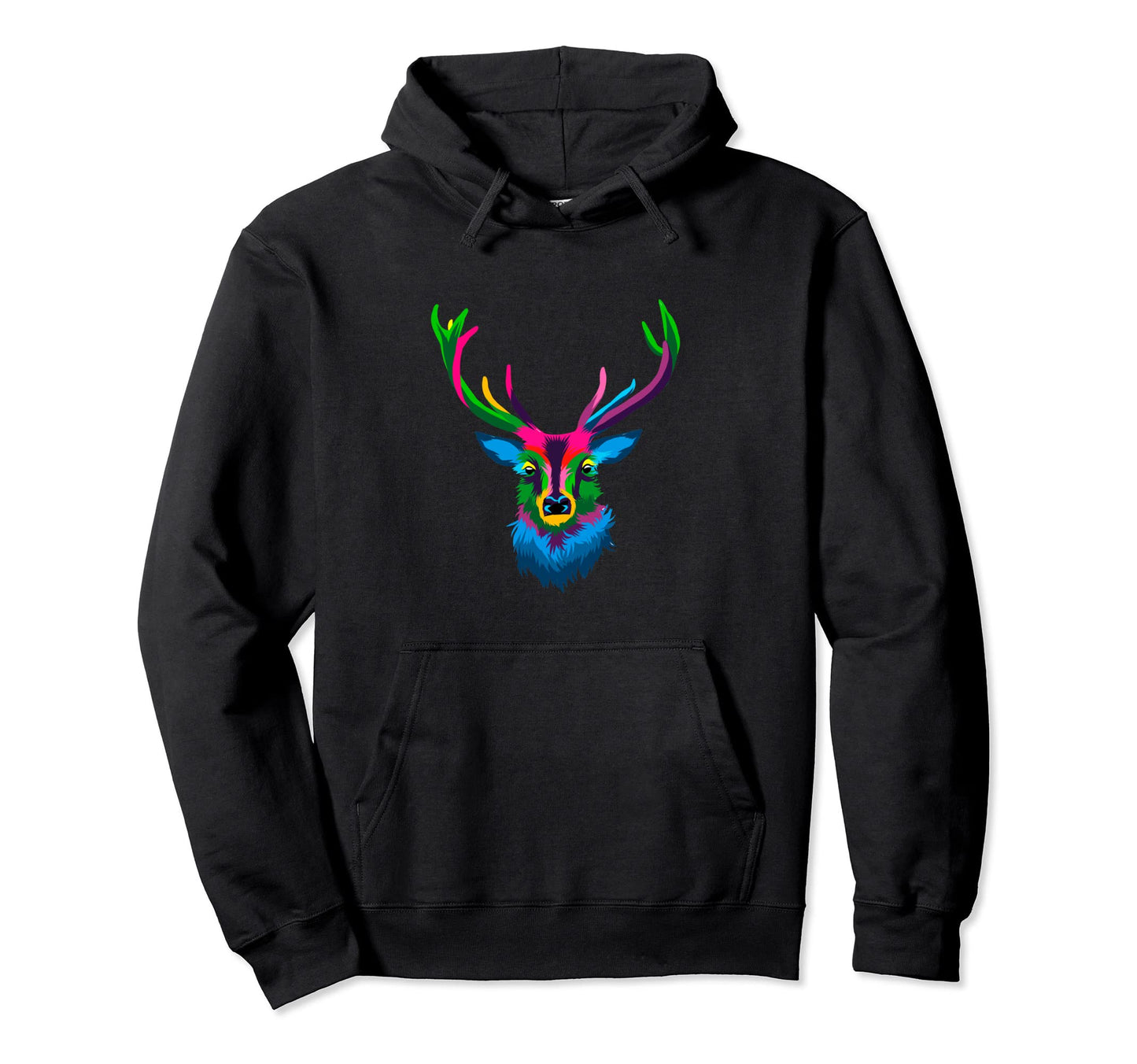 Pop Art Deer Motif Deer Red Deer Hoodie - Graphic Print Men Women - T-Shirt, Sweatshirt, Hoodie