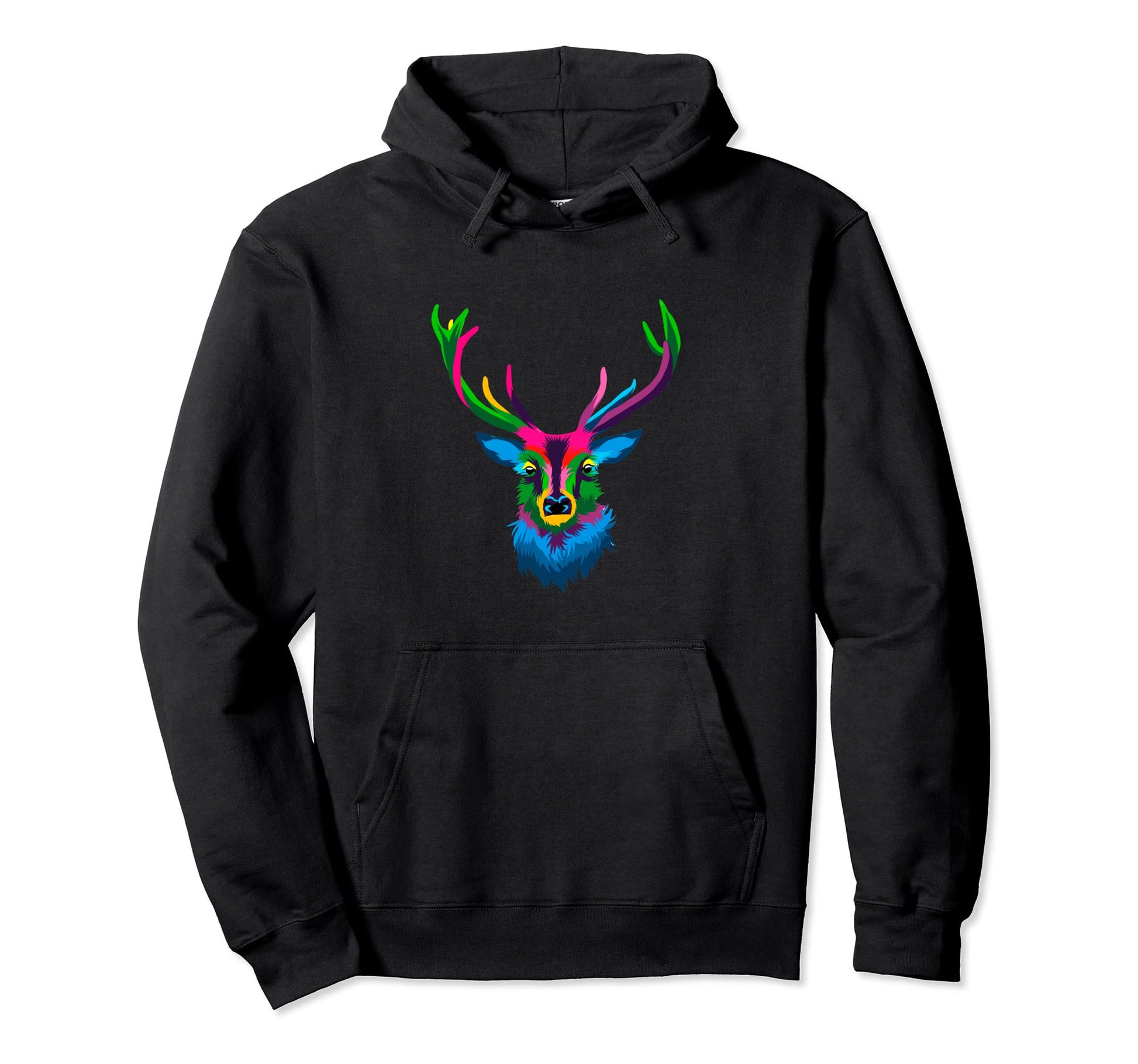 Pop Art Deer Motif Deer Red Deer Hoodie - Graphic Print Men Women - T-Shirt, Sweatshirt, Hoodie