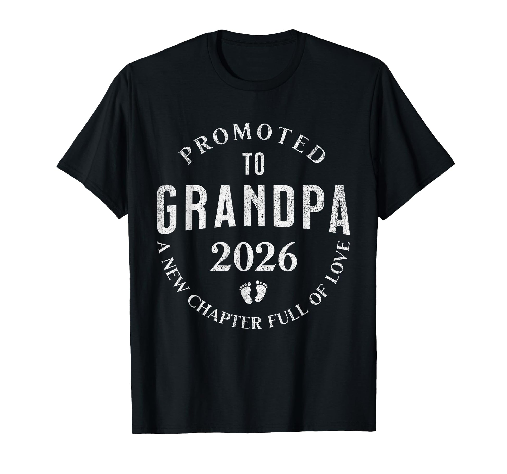 Promoted To Grandpa 2026 Pregnancy T-Shirt - Minimalist Print Unisex - T-Shirt, Sweatshirt, Hoodie