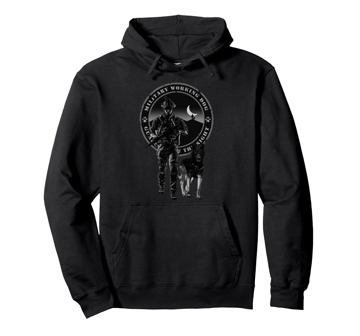 Military Working Dog Mwd Guardians Night Hoodie - Aesthetic Graphic Unisex - T-Shirt, Sweatshirt, Hoodie