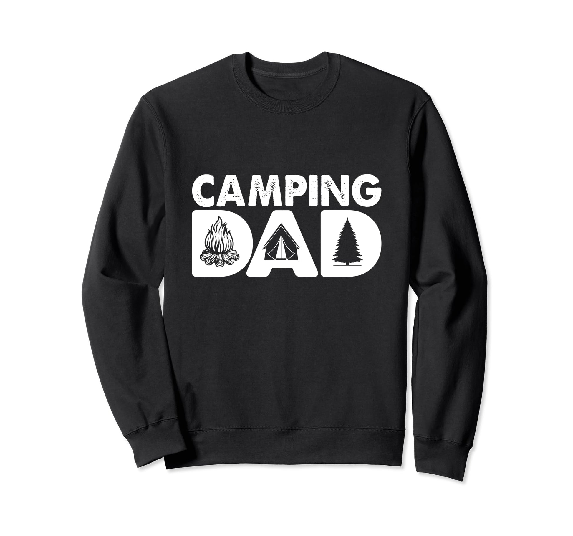 Camping Dad Outdoors Adventure Sweatshirt - Minimalist Print Men Women - T-Shirt, Sweatshirt, Hoodie