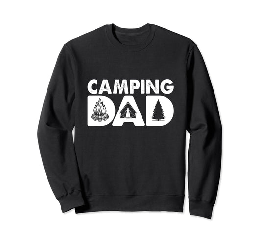 Camping Dad Outdoors Adventure Sweatshirt - Minimalist Print Men Women - T-Shirt, Sweatshirt, Hoodie