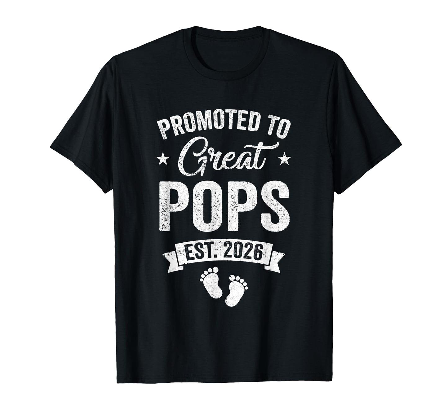 Promoted To Great Pops Est 2026 T-Shirt - Custom Art Print for Adults - T-Shirt, Sweatshirt, Hoodie