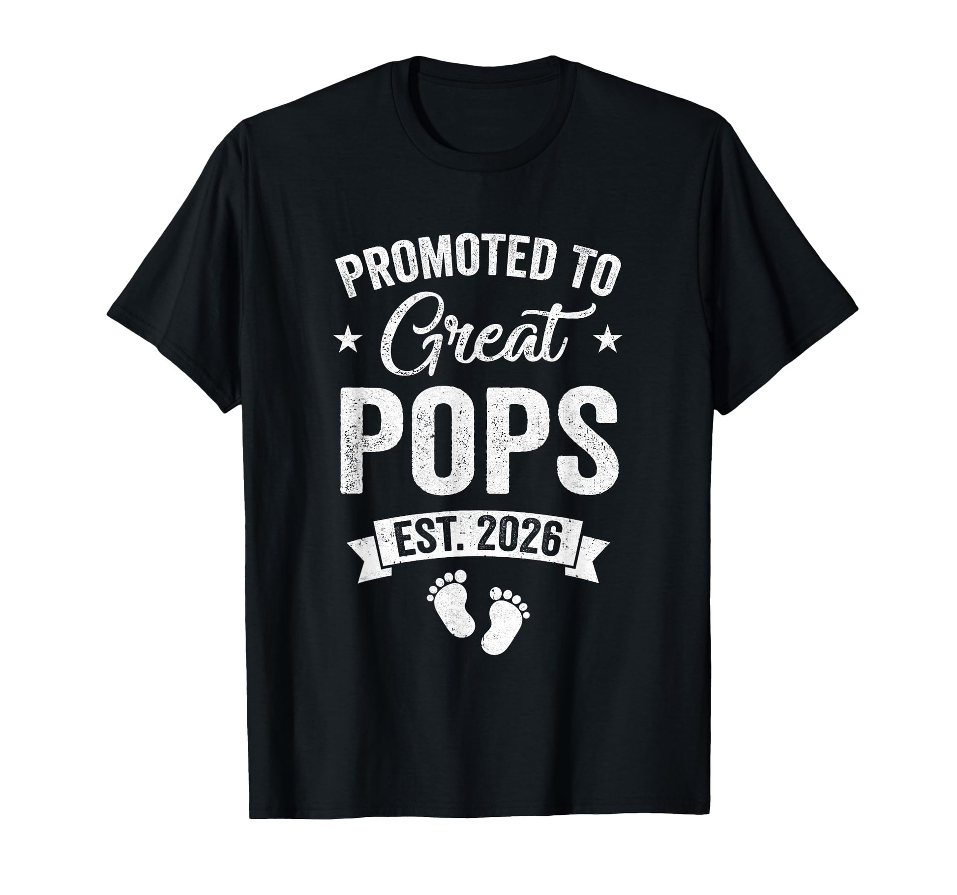 Promoted To Great Pops Est 2026 T-Shirt - Custom Art Print for Adults - T-Shirt, Sweatshirt, Hoodie