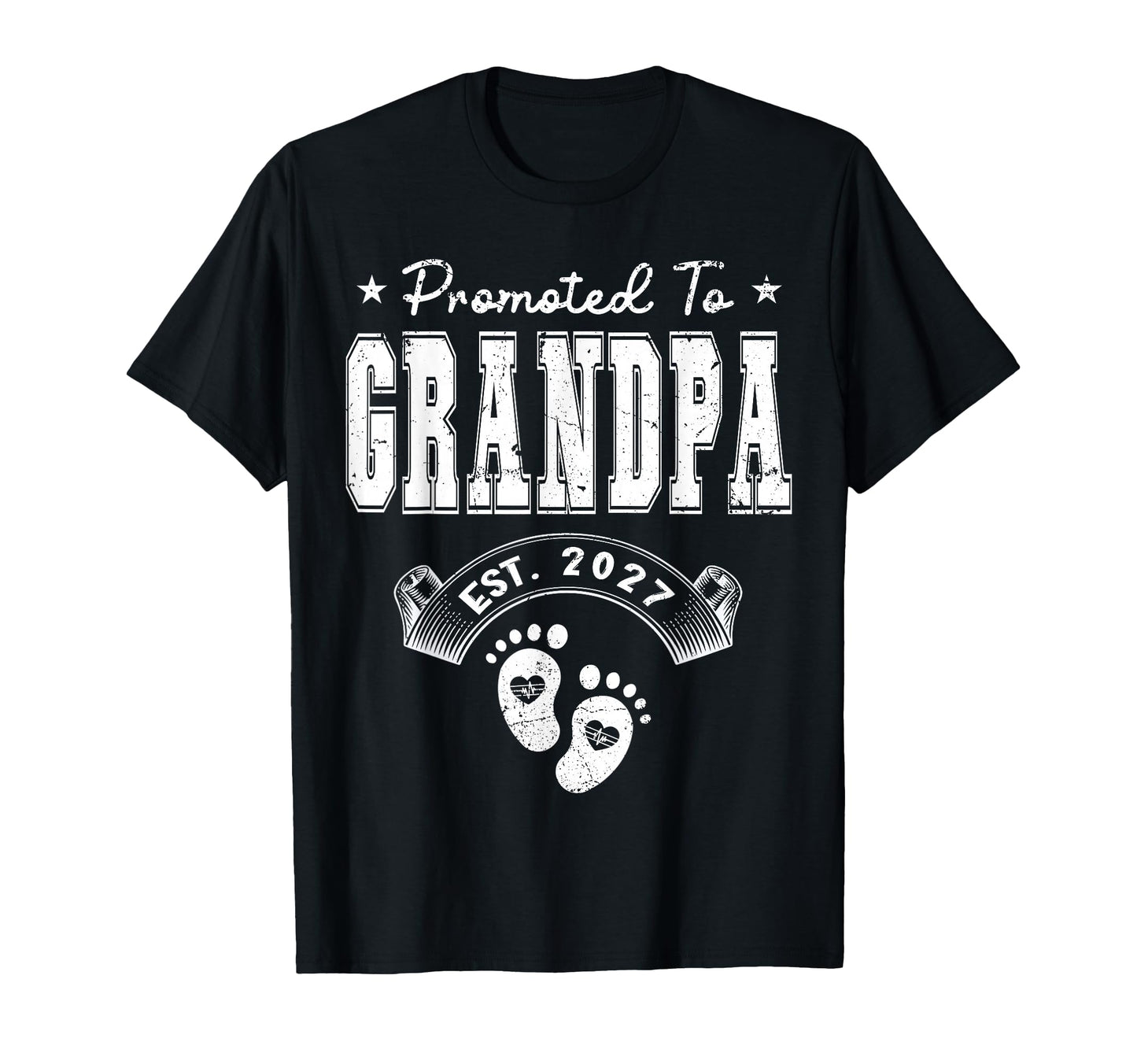 Promoted To Grandpa Est 2027 T-Shirt - Unique Graphic for Adults - T-Shirt, Sweatshirt, Hoodie