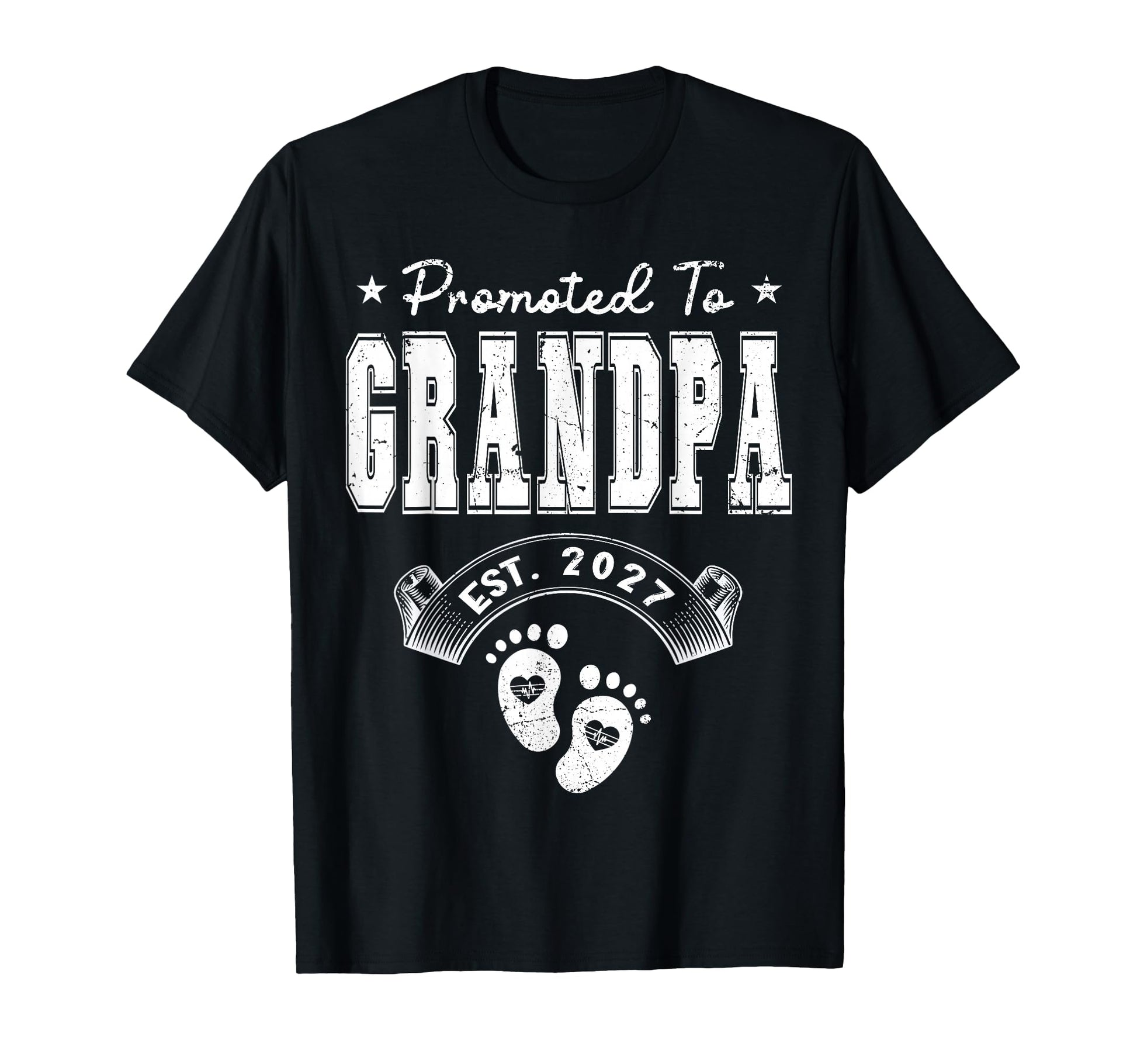 Promoted To Grandpa Est 2027 T-Shirt - Unique Graphic for Adults - T-Shirt, Sweatshirt, Hoodie
