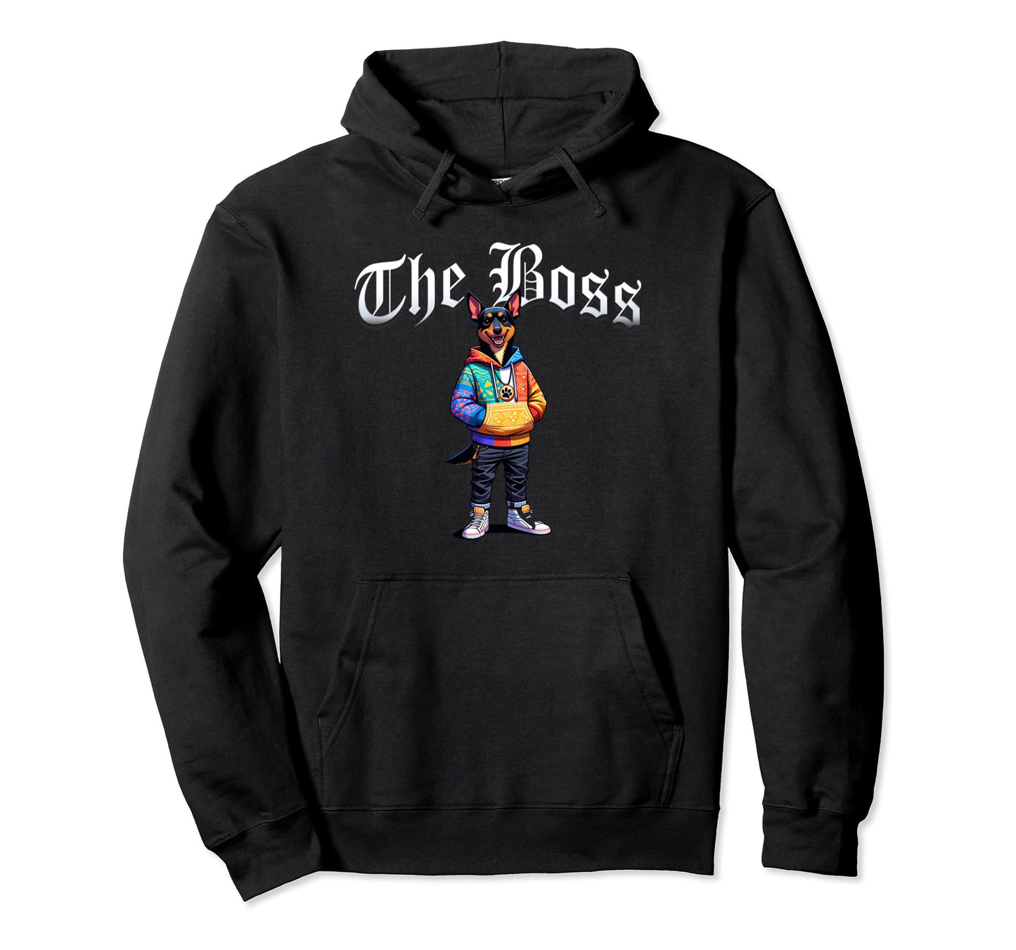 Kelpie Dog Boss Jacket Outfit Dog Mom Dad Hoodie - Graphic Print Unisex - T-Shirt, Sweatshirt, Hoodie