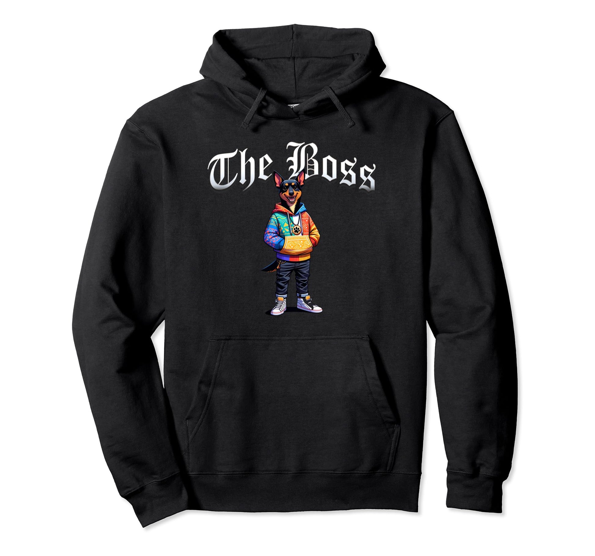 Kelpie Dog Boss Jacket Outfit Dog Mom Dad Hoodie - Graphic Print Unisex - T-Shirt, Sweatshirt, Hoodie