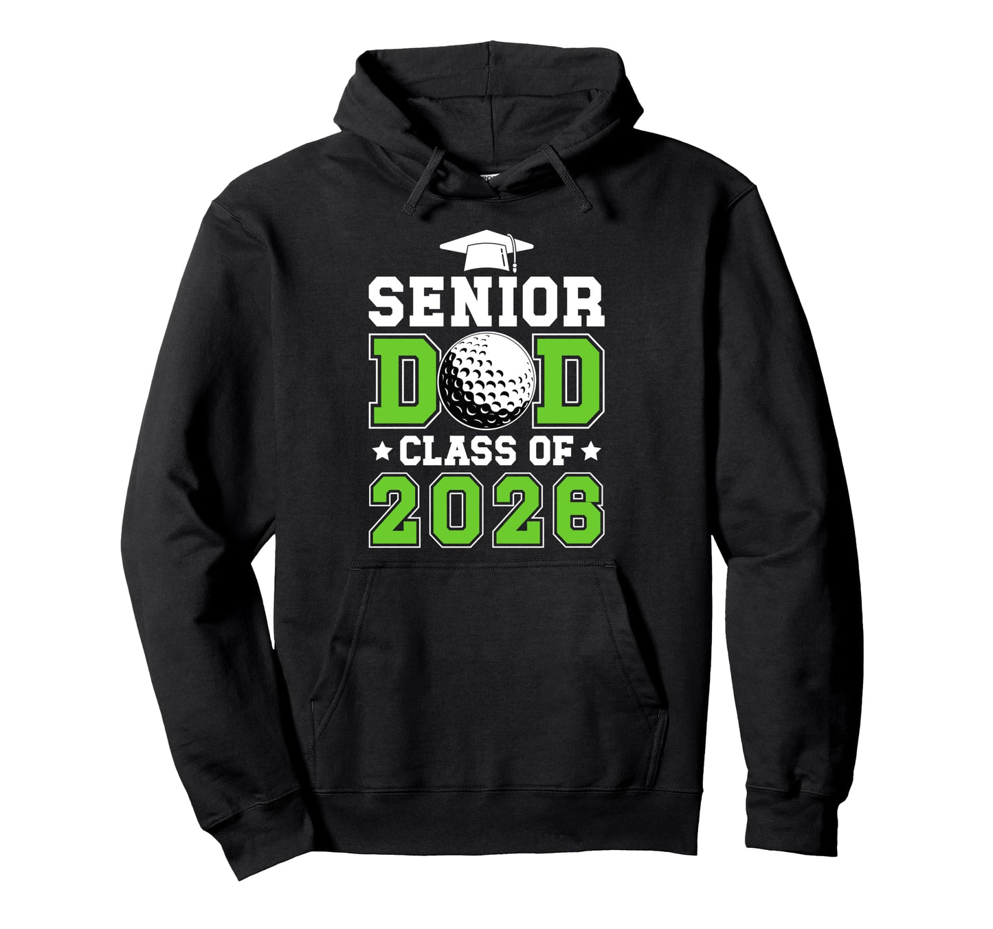 Golf Senior Dad Class 2026 Senior Golfer Hoodie - Trendy Graphic Men Women - T-Shirt, Sweatshirt, Hoodie