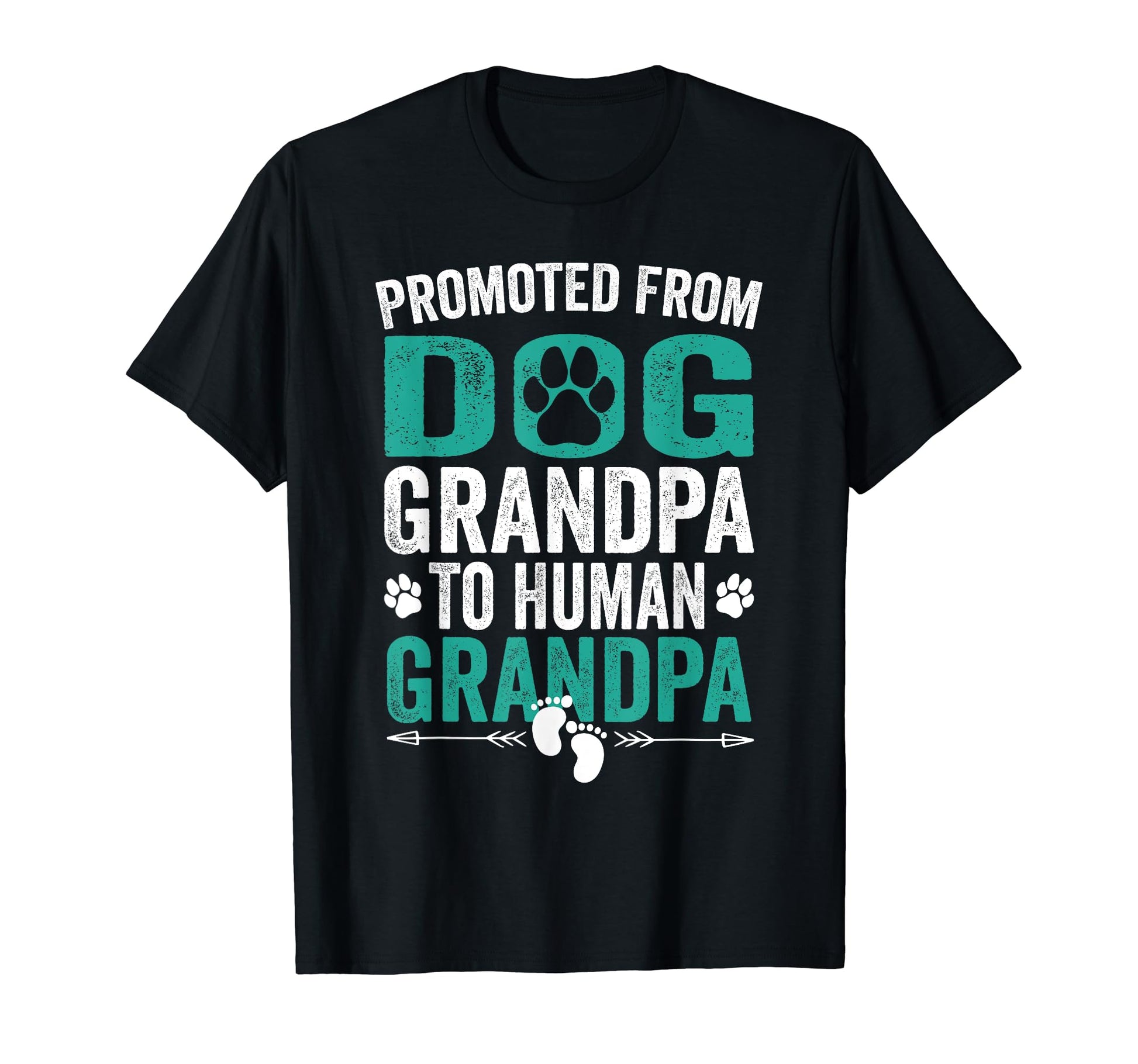 Promoted From Dog Grandpa To Human T-Shirt - Minimalist Print Unisex - T-Shirt, Sweatshirt, Hoodie