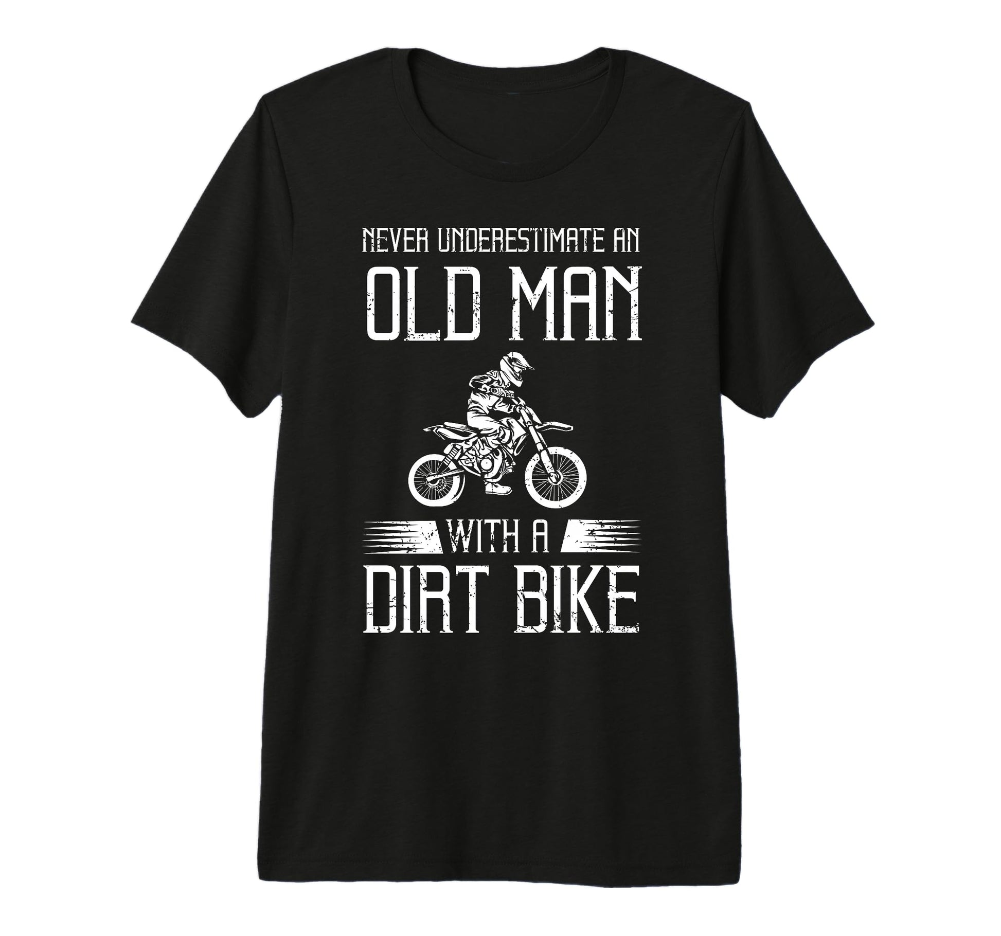 Dirt Bike Art Grandpa Dad Dirtbike T-Shirt - Aesthetic Graphic for Adults - T-Shirt, Sweatshirt, Hoodie