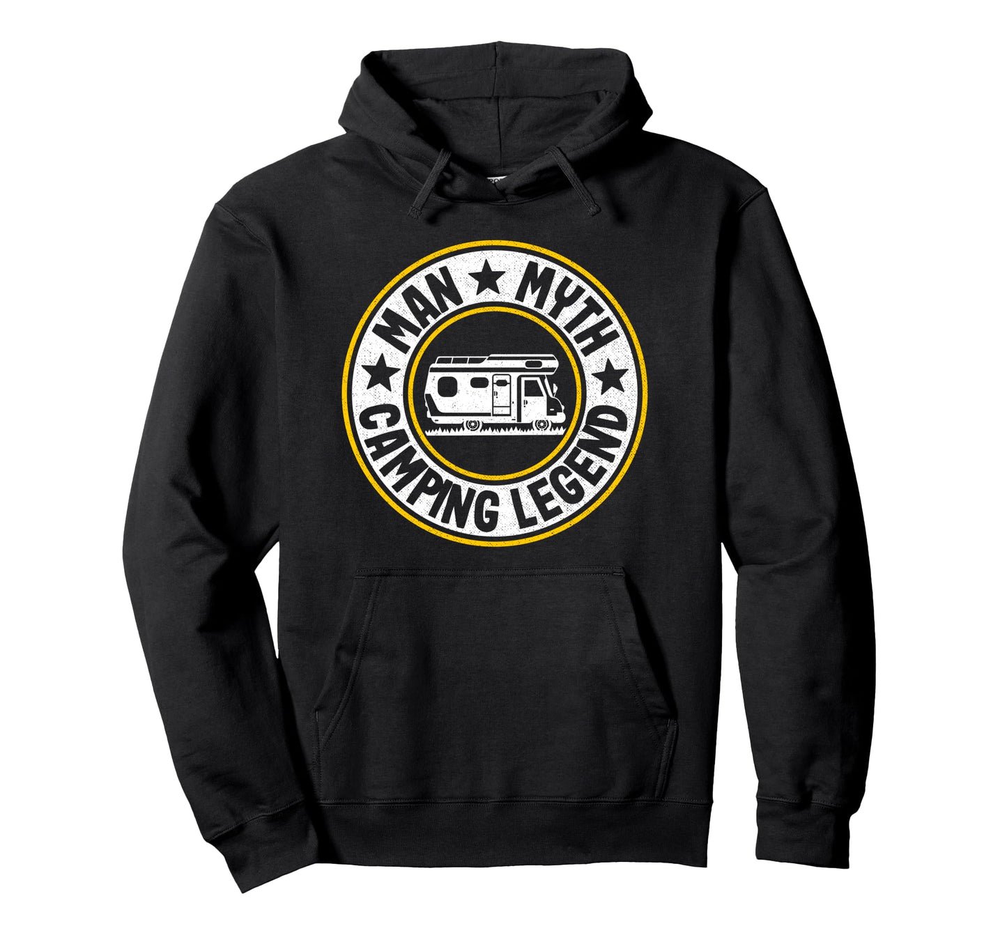 Myth Camping Legend Rv Camper Dad Outdoor Hoodie - Graphic Print Unisex - T-Shirt, Sweatshirt, Hoodie