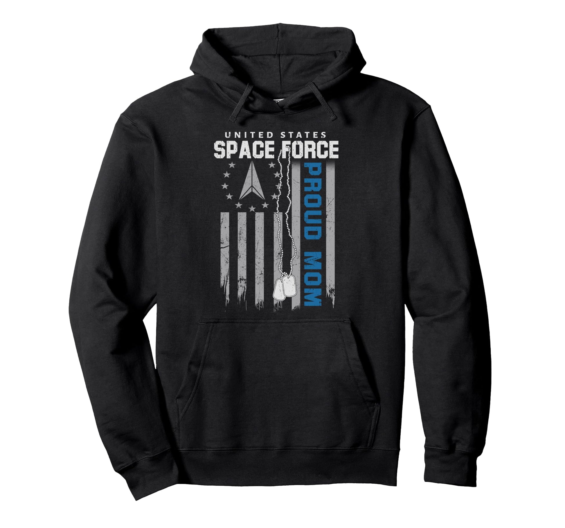 Proud Us Space Force Mom Flag Usa Family Hoodie - Unique Graphic Men Women - T-Shirt, Sweatshirt, Hoodie
