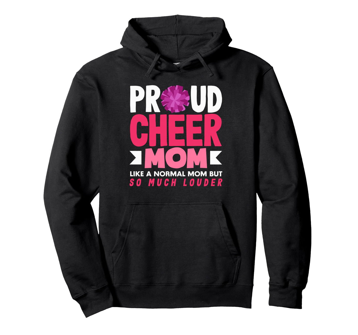 Cheer Mom Cheerleader Mom Cheer Hoodie - Fun Novelty Design for Adults - T-Shirt, Sweatshirt, Hoodie