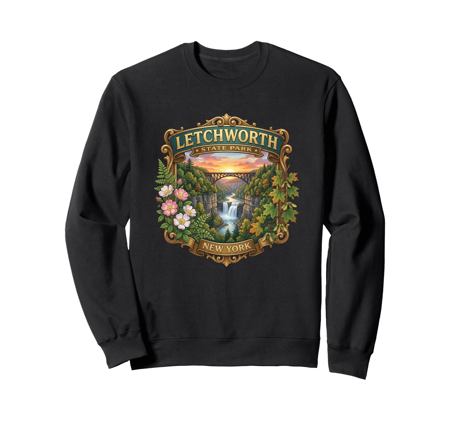 Letchworth State Park New York Sweatshirt - Trendy Graphic Men Women - T-Shirt, Sweatshirt, Hoodie