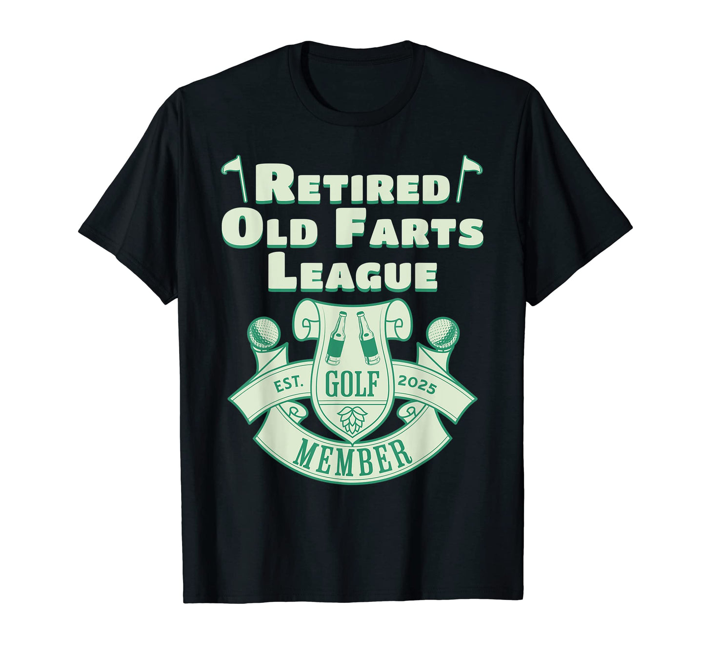 Mens Mens Golf Retirement 2025 T-Shirt - Fun Novelty Design for Adults - T-Shirt, Sweatshirt, Hoodie