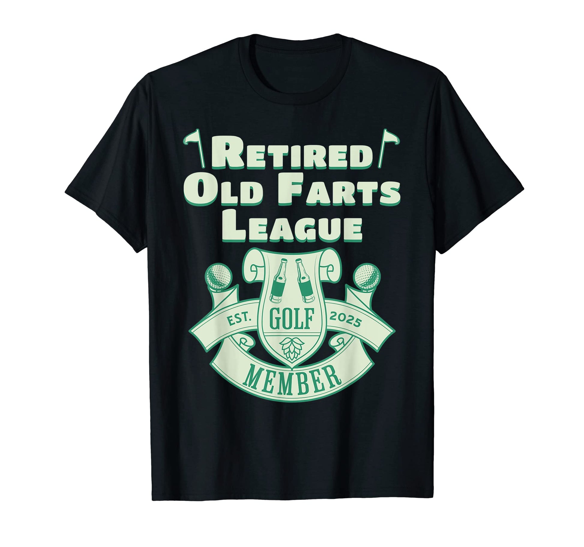 Mens Mens Golf Retirement 2025 T-Shirt - Fun Novelty Design for Adults - T-Shirt, Sweatshirt, Hoodie