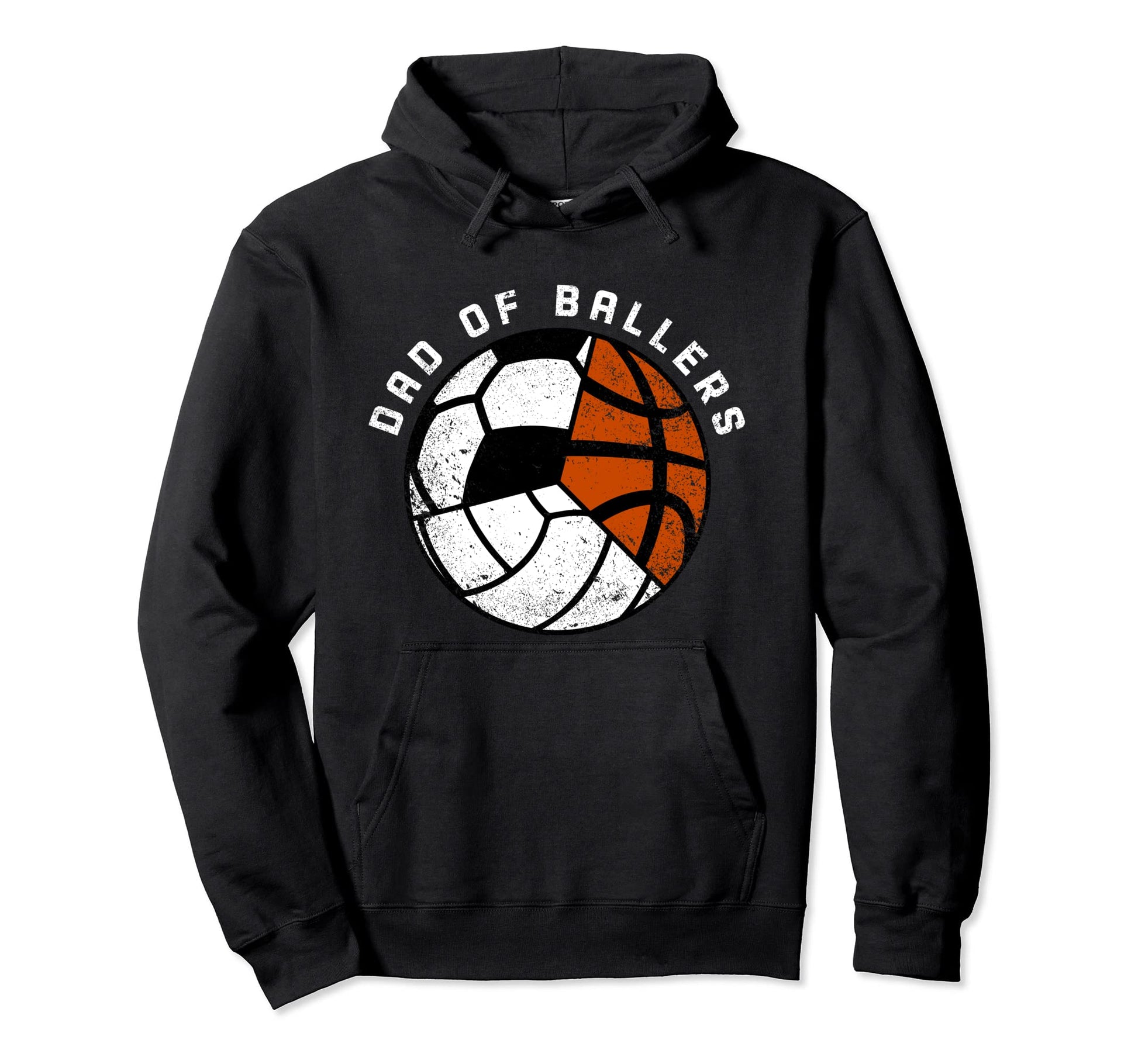 Dad Ballers Funny Volleyball Soccer Hoodie - Unique Graphic Men Women - T-Shirt, Sweatshirt, Hoodie