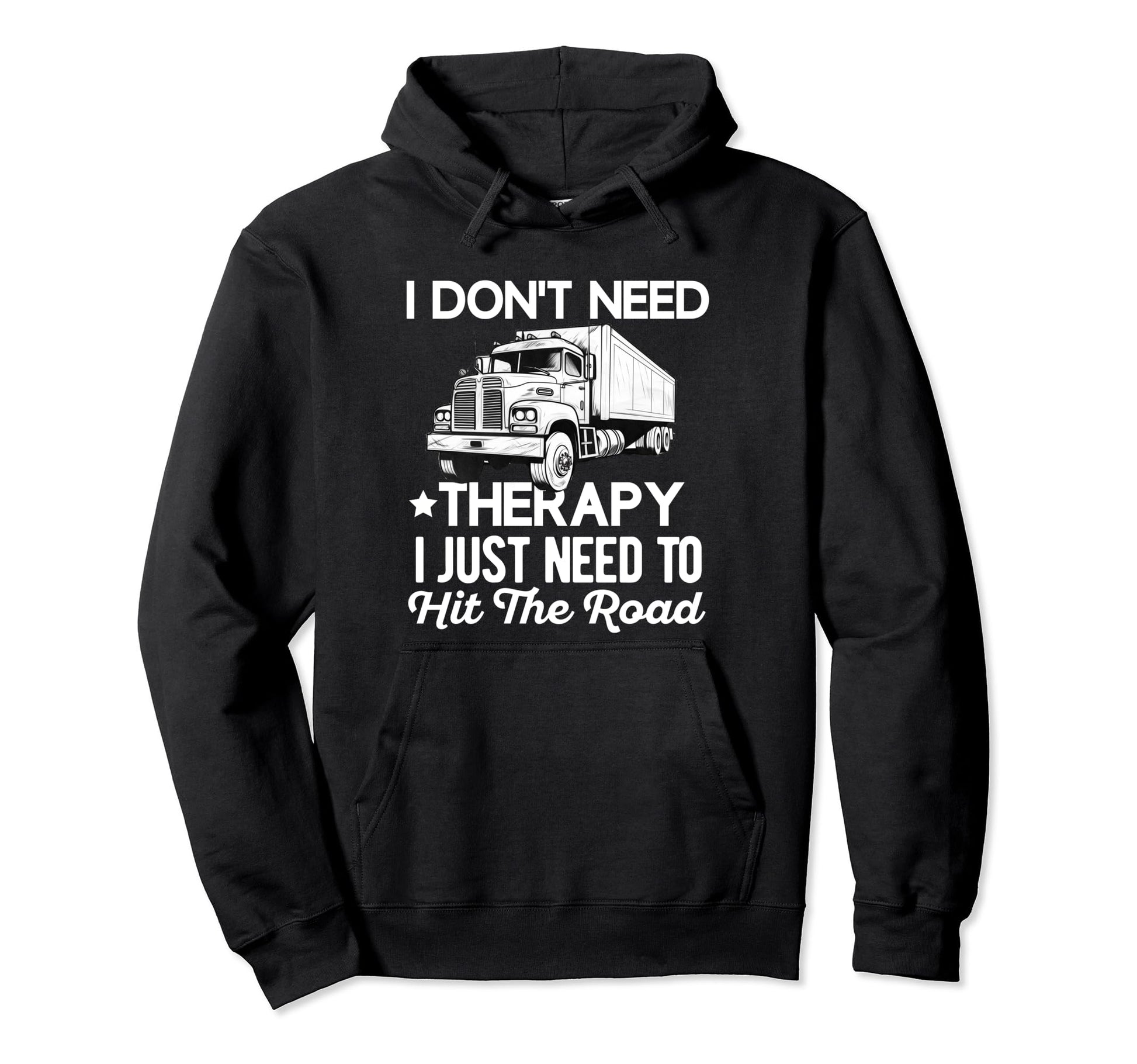 Truck Driver Trucker Dad Funny Trucking Hoodie - Minimalist Print Unisex - T-Shirt, Sweatshirt, Hoodie