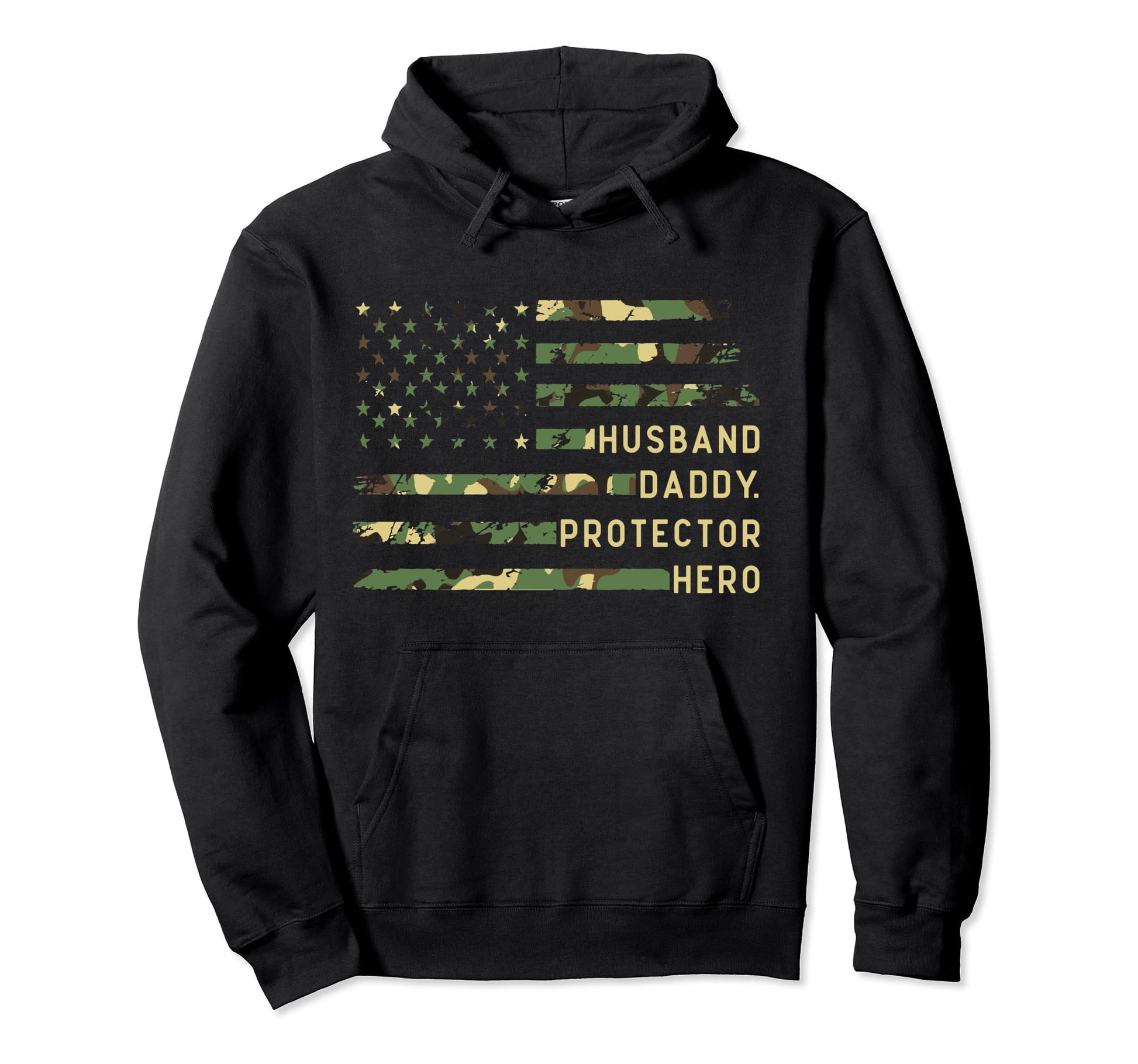 Husband Daddy Protector Hero Fathers Hoodie - Streetwear Style for Adults - T-Shirt, Sweatshirt, Hoodie