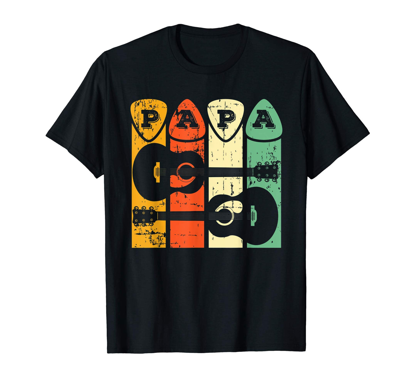 Acoustic Guitar Papa Gift Guitarist T-Shirt - Unique Graphic Men Women - T-Shirt, Sweatshirt, Hoodie