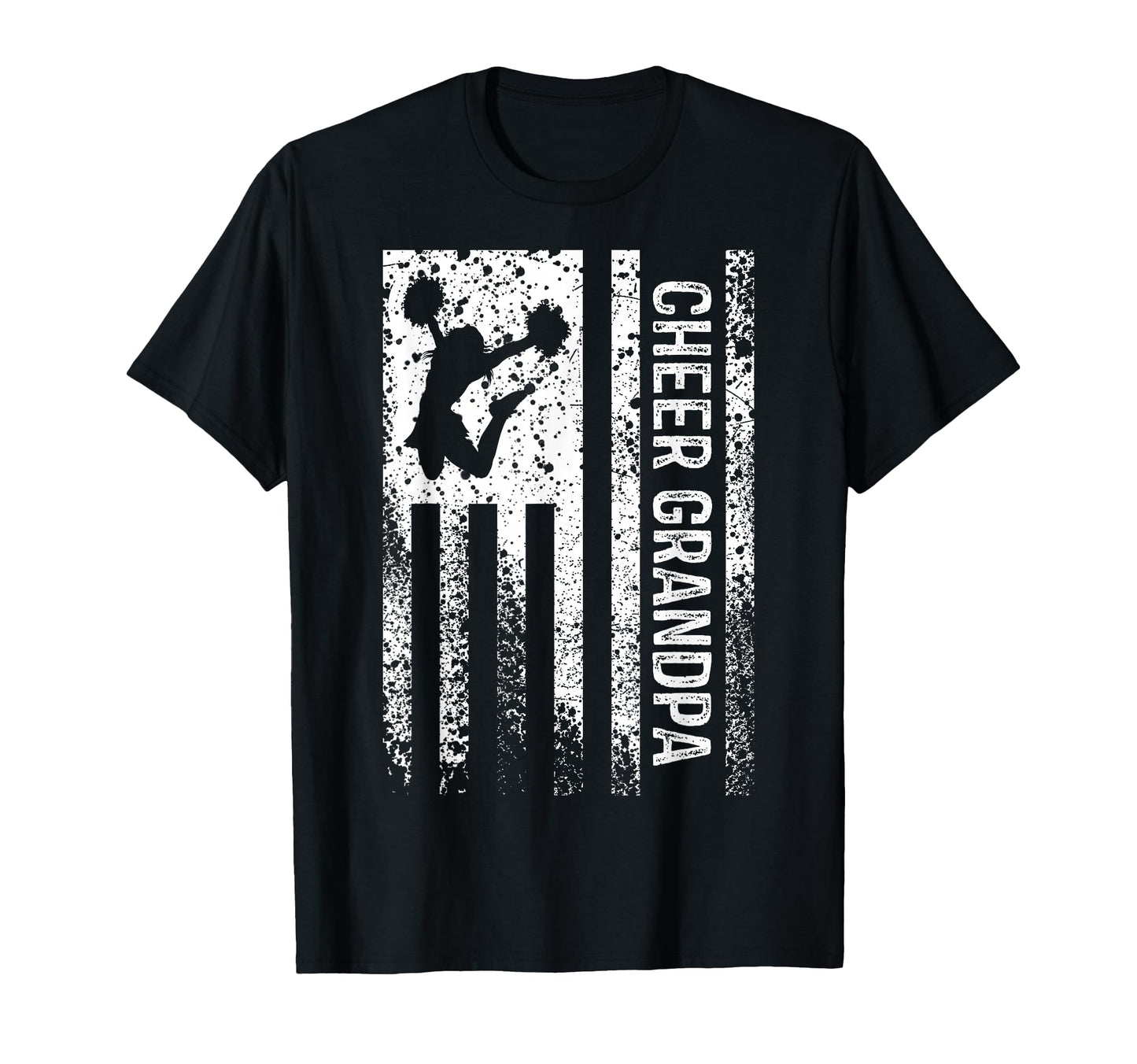 Cheer Grandpa American Flag T-Shirt - Novelty Apparel for Adults - T-Shirt, Sweatshirt, Hoodie