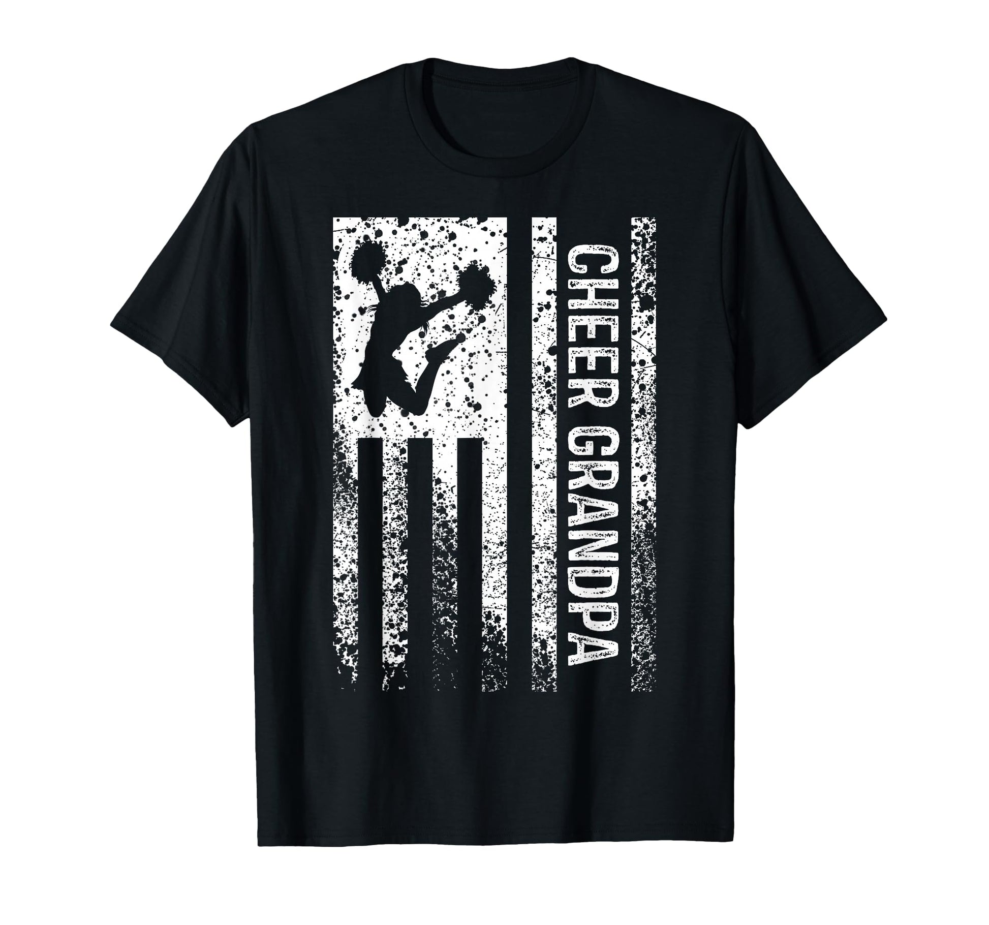 Cheer Grandpa American Flag T-Shirt - Novelty Apparel for Adults - T-Shirt, Sweatshirt, Hoodie