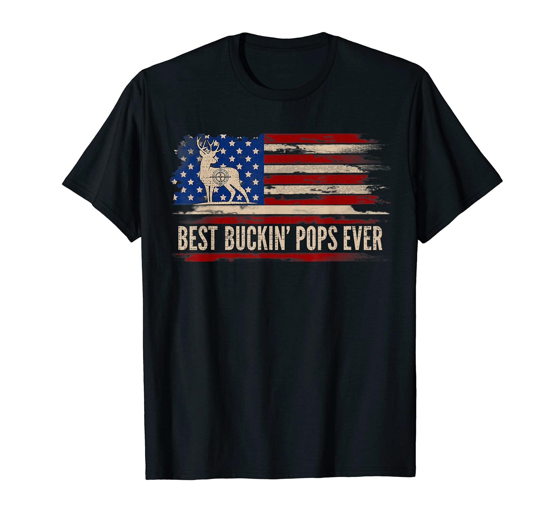 Best Buckin Pops Ever American Usa Flag T-Shirt - Streetwear Style Unisex - T-Shirt, Sweatshirt, Hoodie