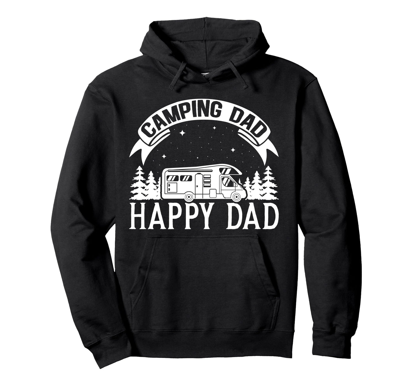 Camping Motorhome Campervan Dad Hoodie - Fun Novelty Design for Adults - T-Shirt, Sweatshirt, Hoodie