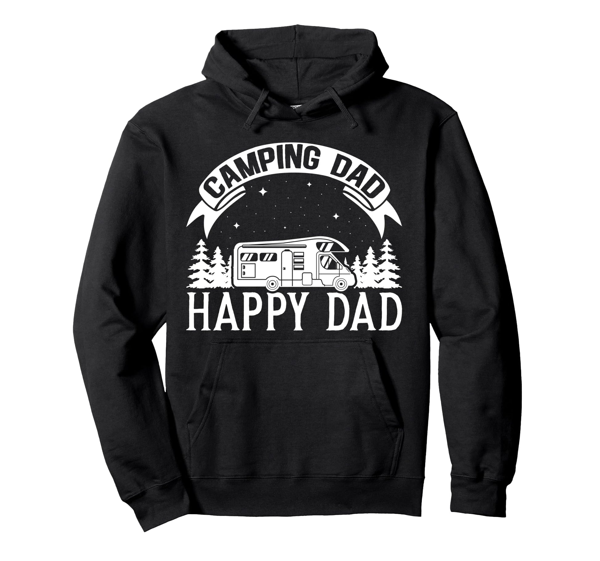 Camping Motorhome Campervan Dad Hoodie - Fun Novelty Design for Adults - T-Shirt, Sweatshirt, Hoodie