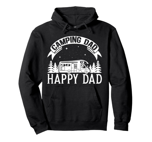 Camping Motorhome Campervan Dad Hoodie - Fun Novelty Design for Adults - T-Shirt, Sweatshirt, Hoodie